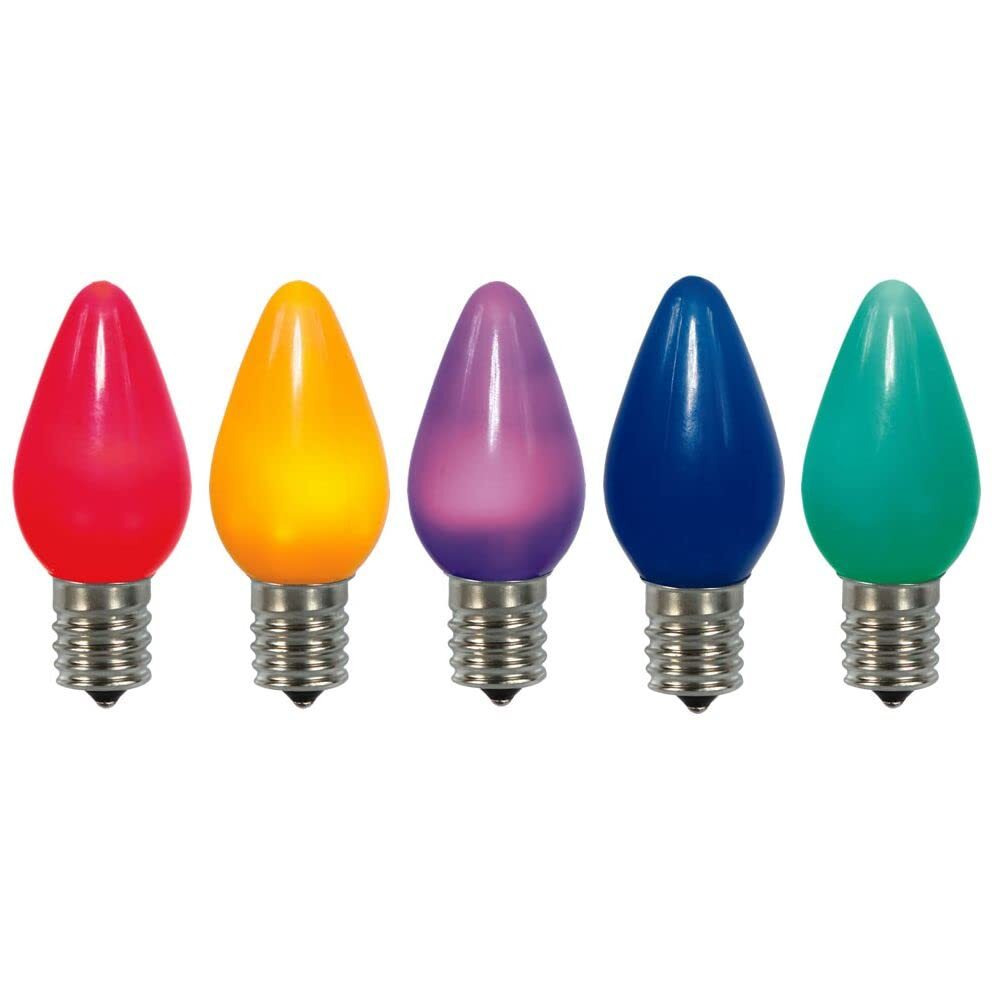 Vickerman C7 Ceramic LED Multi-Colored Bulb 25/Box - XLEDSC70-25