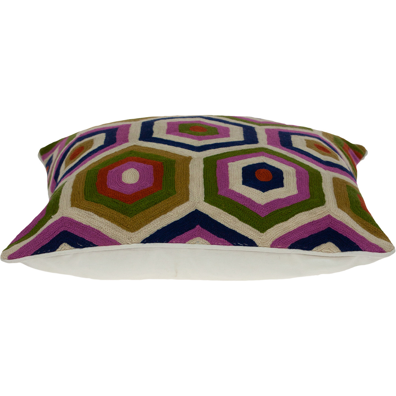 Parkland Collection Acia Contemporary Multicolored Pillow Cover With Poly Insert