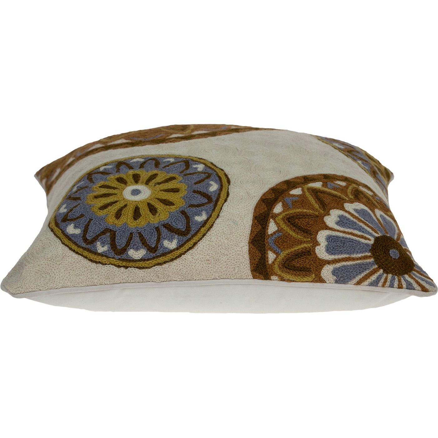 Parkland Collection Klover Accent Beige Pillow Cover With Poly Insert
