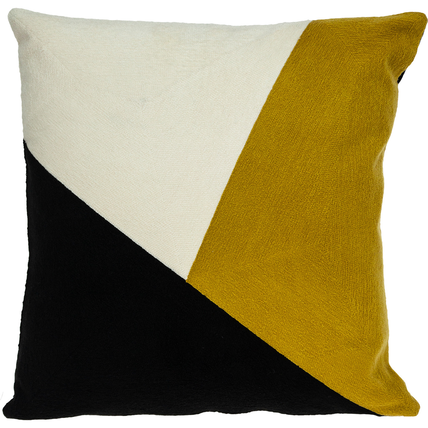Parkland Collection Lineo Contemporary Multicolor Pillow Cover With Poly Insert
