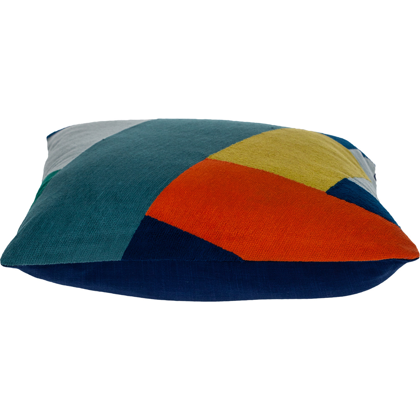 Parkland Collection Fushix Contemporary Multicolor Pillow Cover With Poly Insert