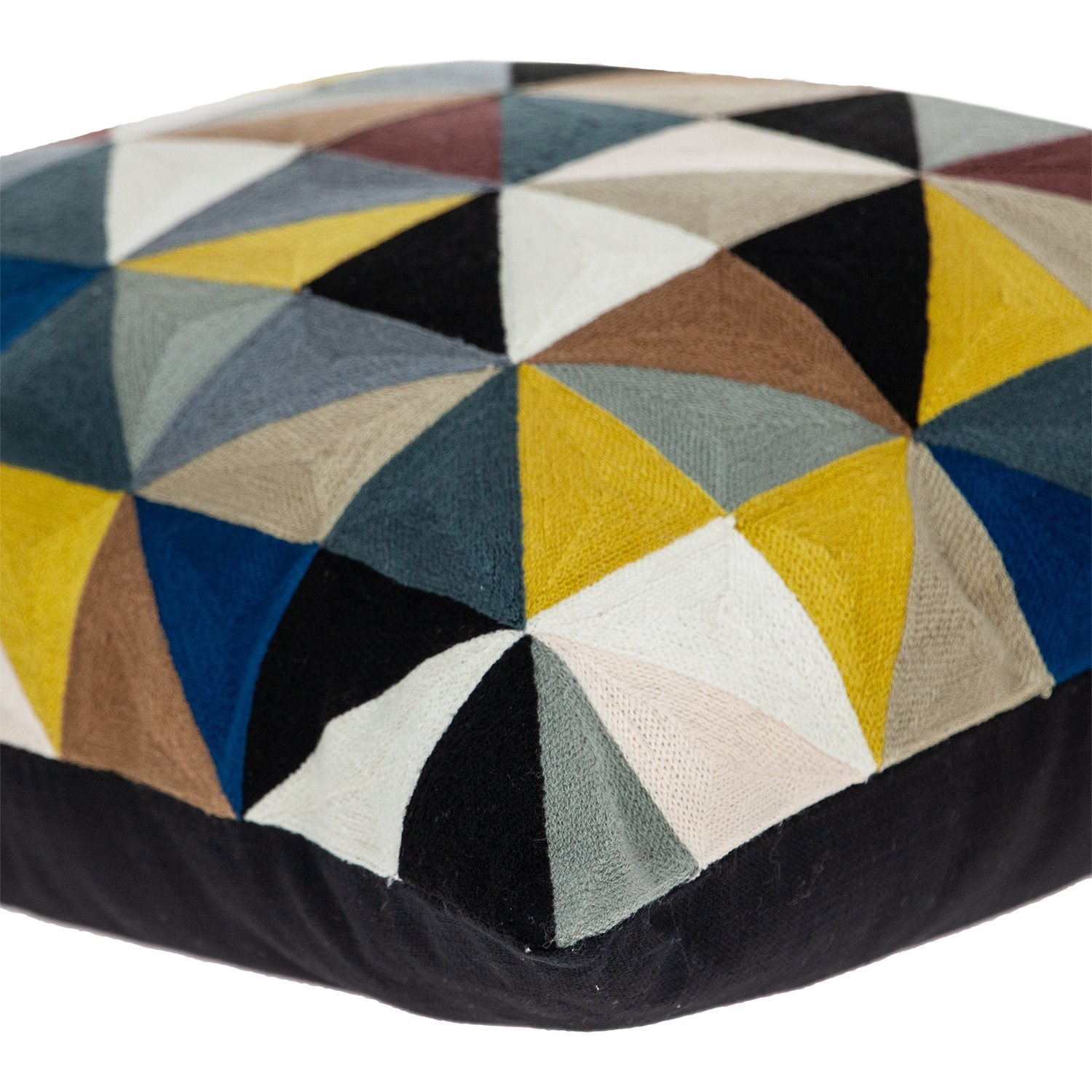 Parkland Collection Eskora Contemporary Multicolor Pillow Cover With Poly Insert