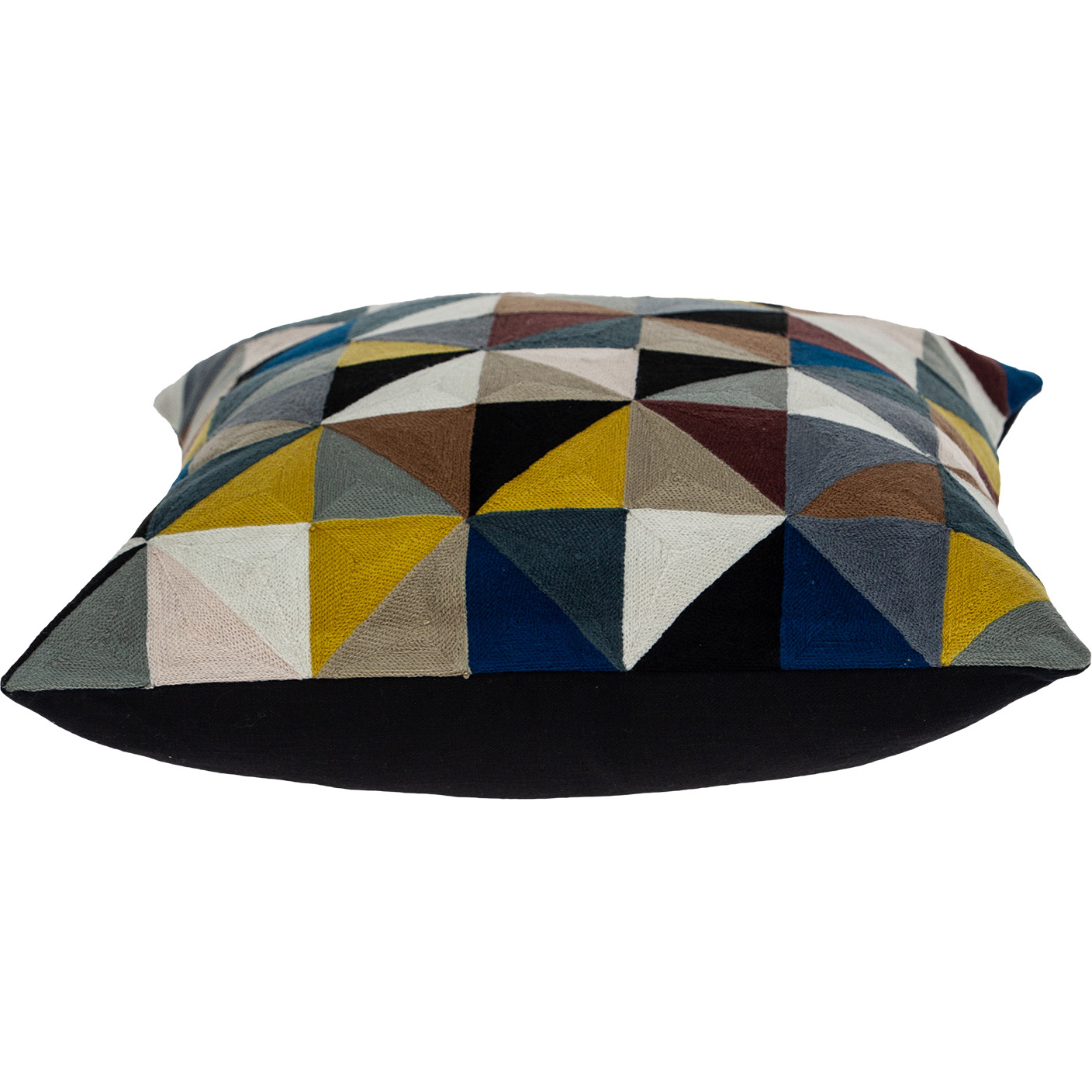 Parkland Collection Eskora Contemporary Multicolor Pillow Cover With Poly Insert