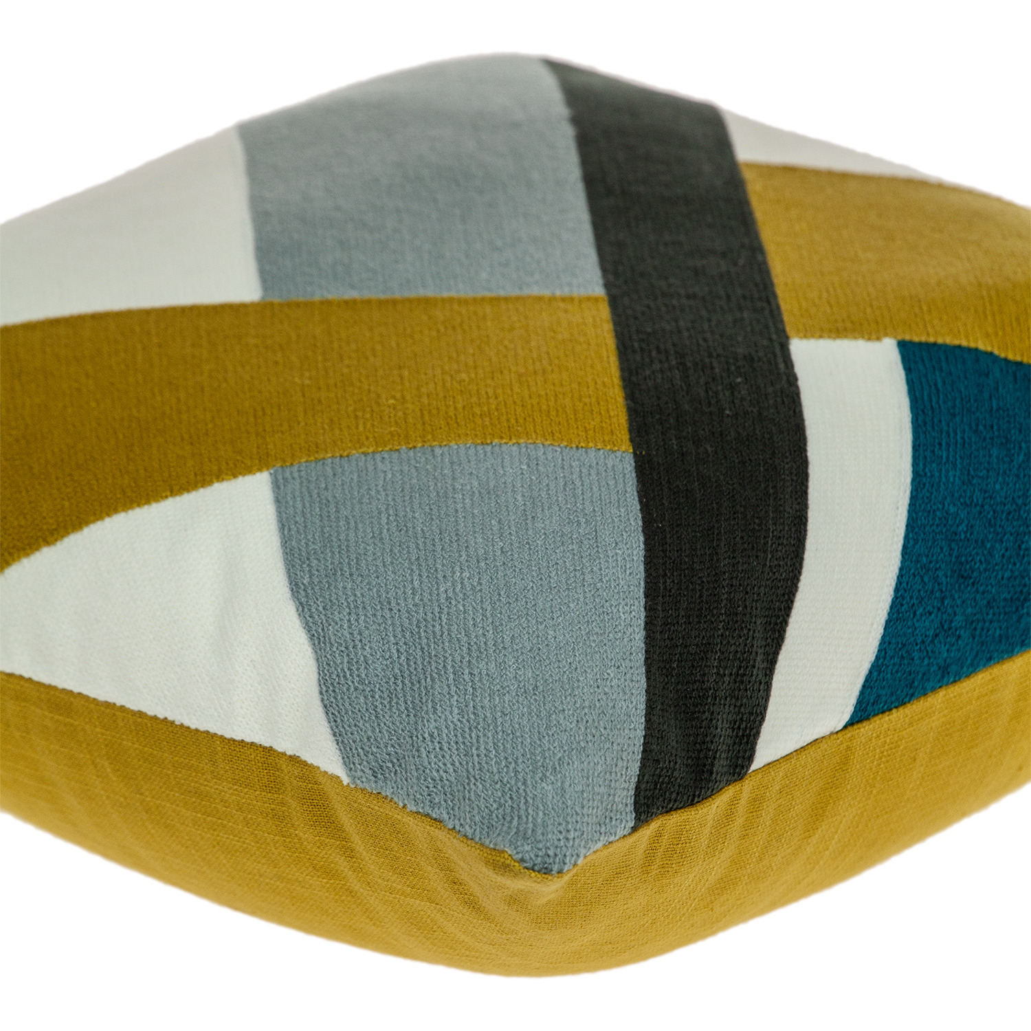 Parkland Collection Lumen Contemporary Multicolor Pillow Cover With Poly Insert