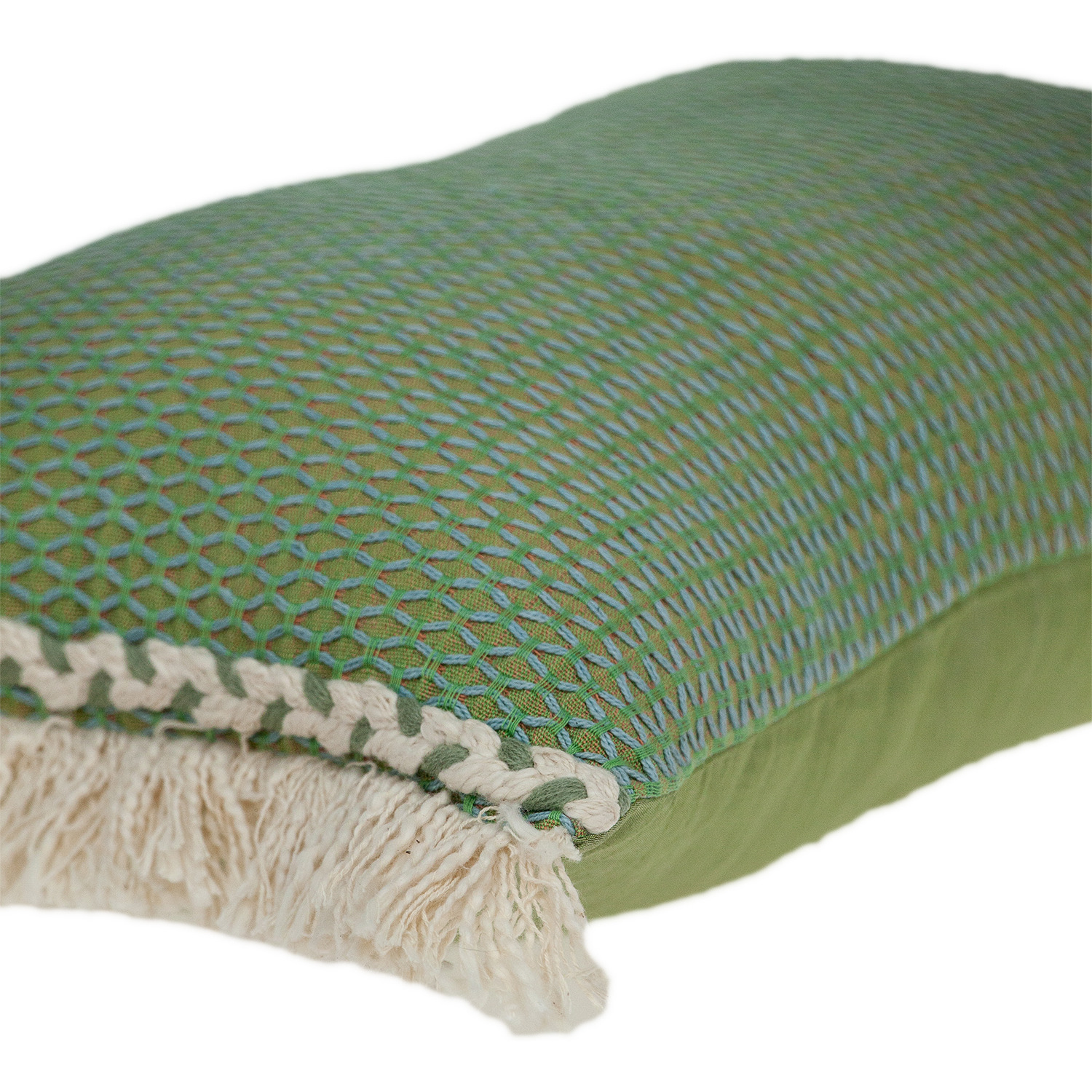 Parkland Collection Leesa Accent Green Pillow Cover With Poly Insert