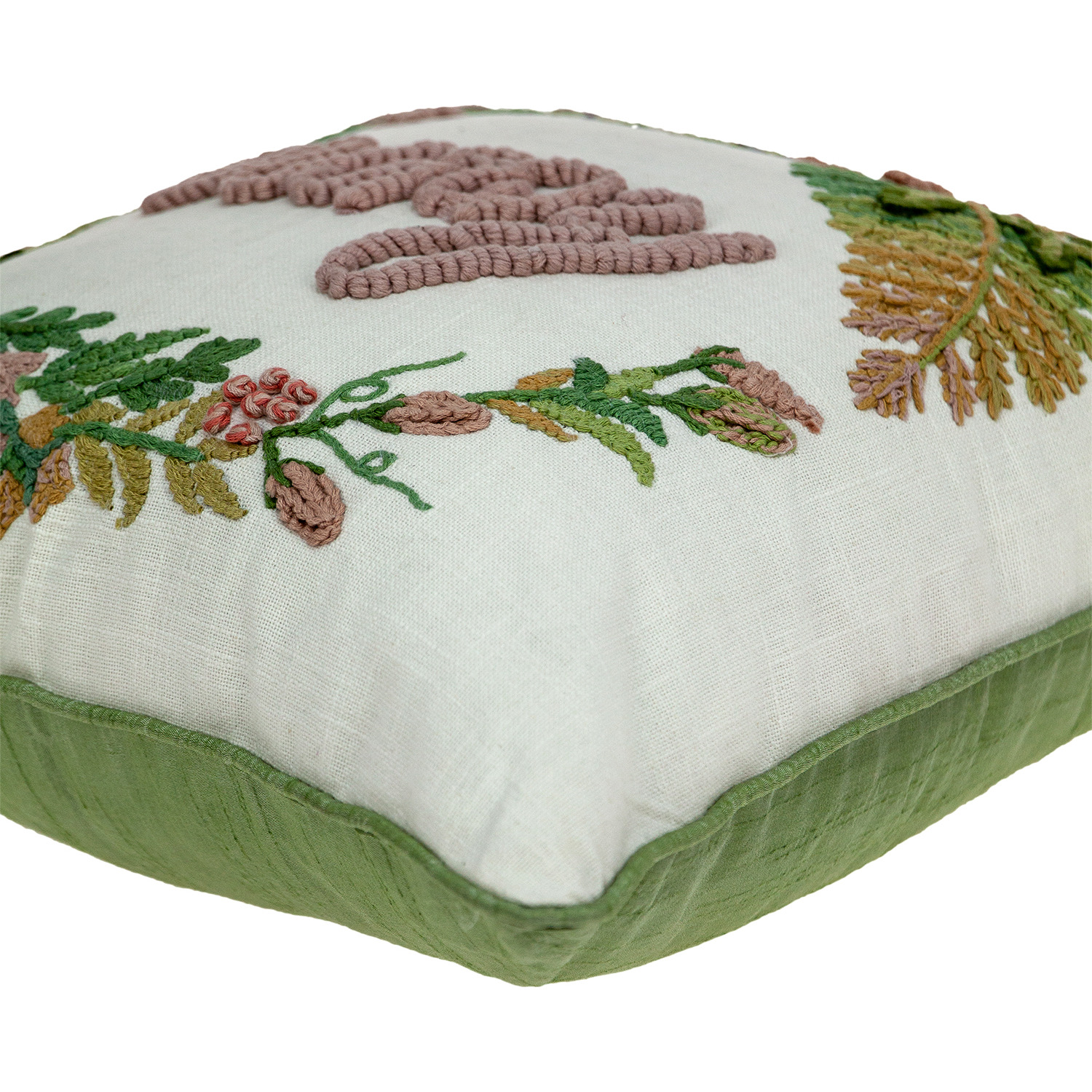 Parkland Collection Manor Accent Beige Pillow Cover With Poly Insert