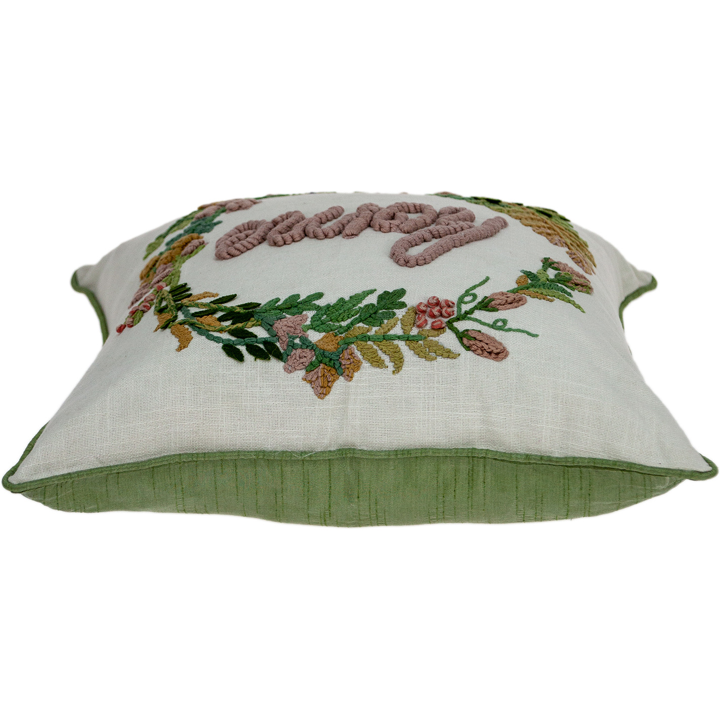 Parkland Collection Manor Accent Beige Pillow Cover With Poly Insert
