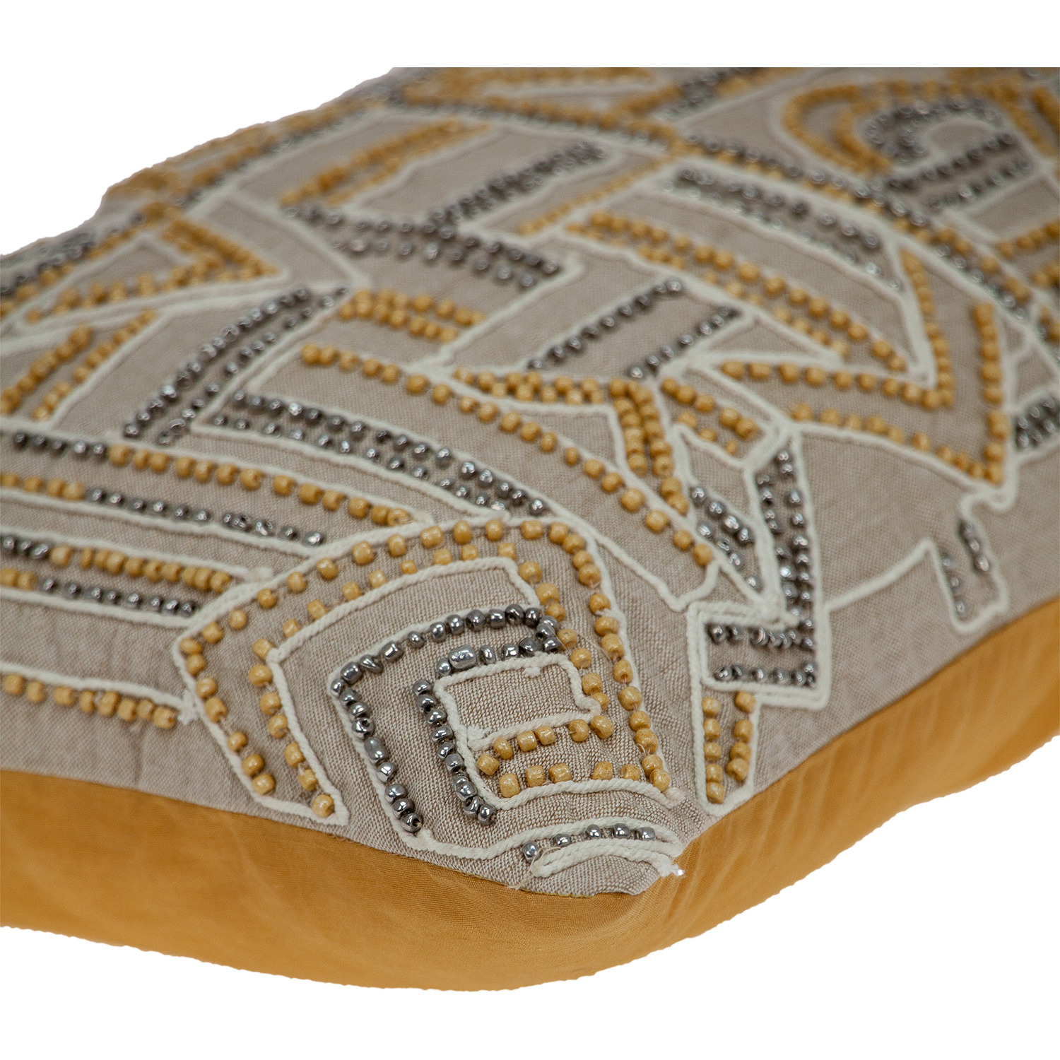 Parkland Collection Azar Contemporary Tan Pillow Cover With Poly Insert