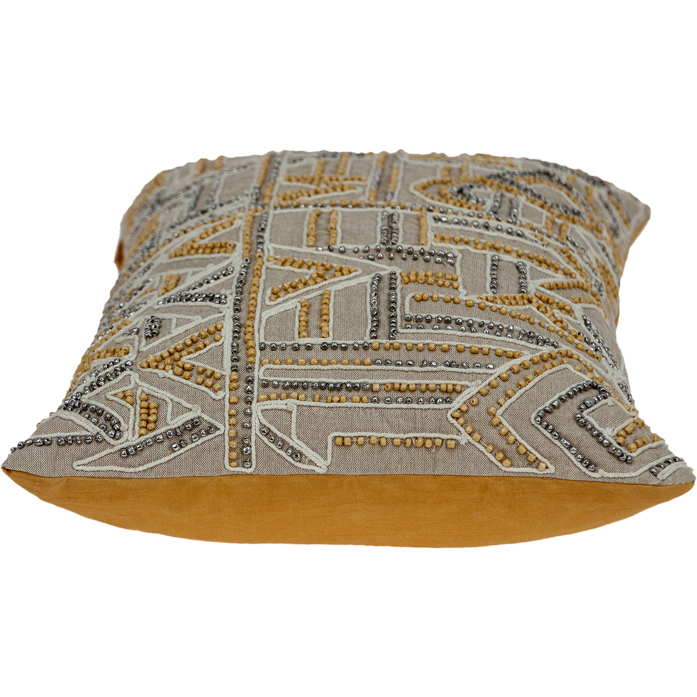 Parkland Collection Azar Contemporary Tan Pillow Cover With Poly Insert