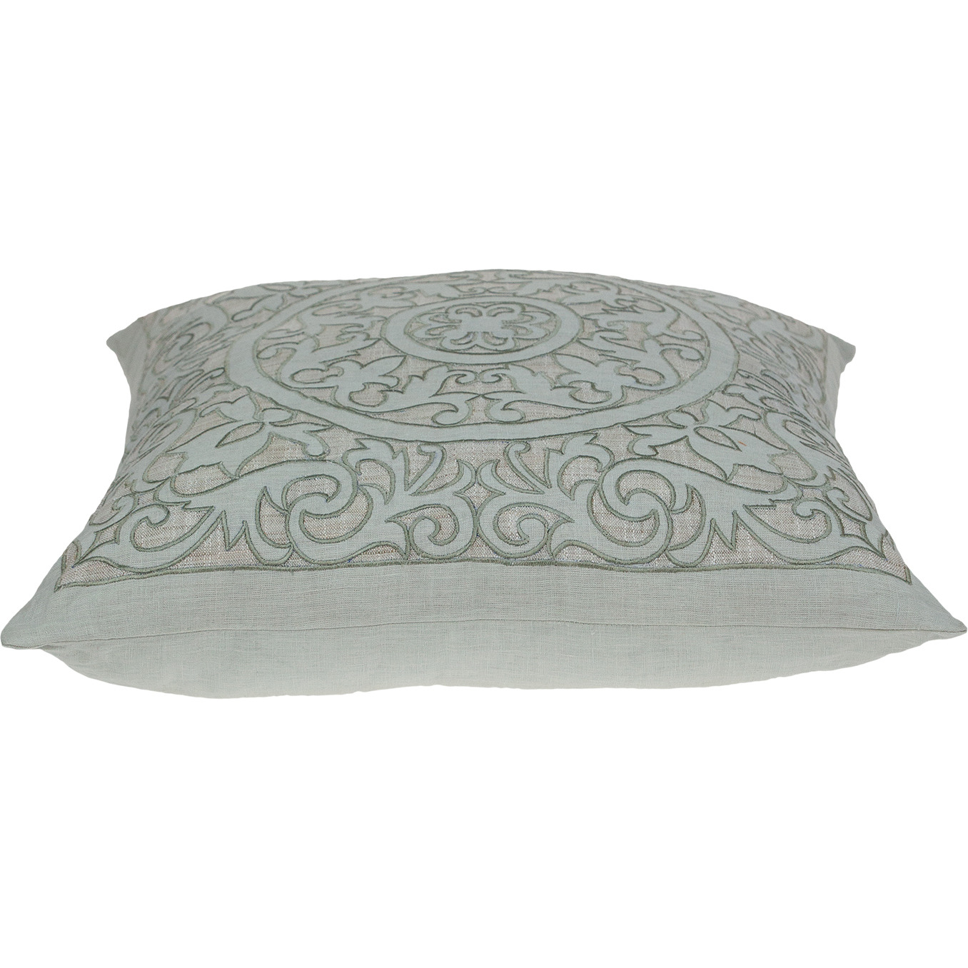 Parkland Collection Fluera Traditional Beige Pillow Cover With Poly Insert