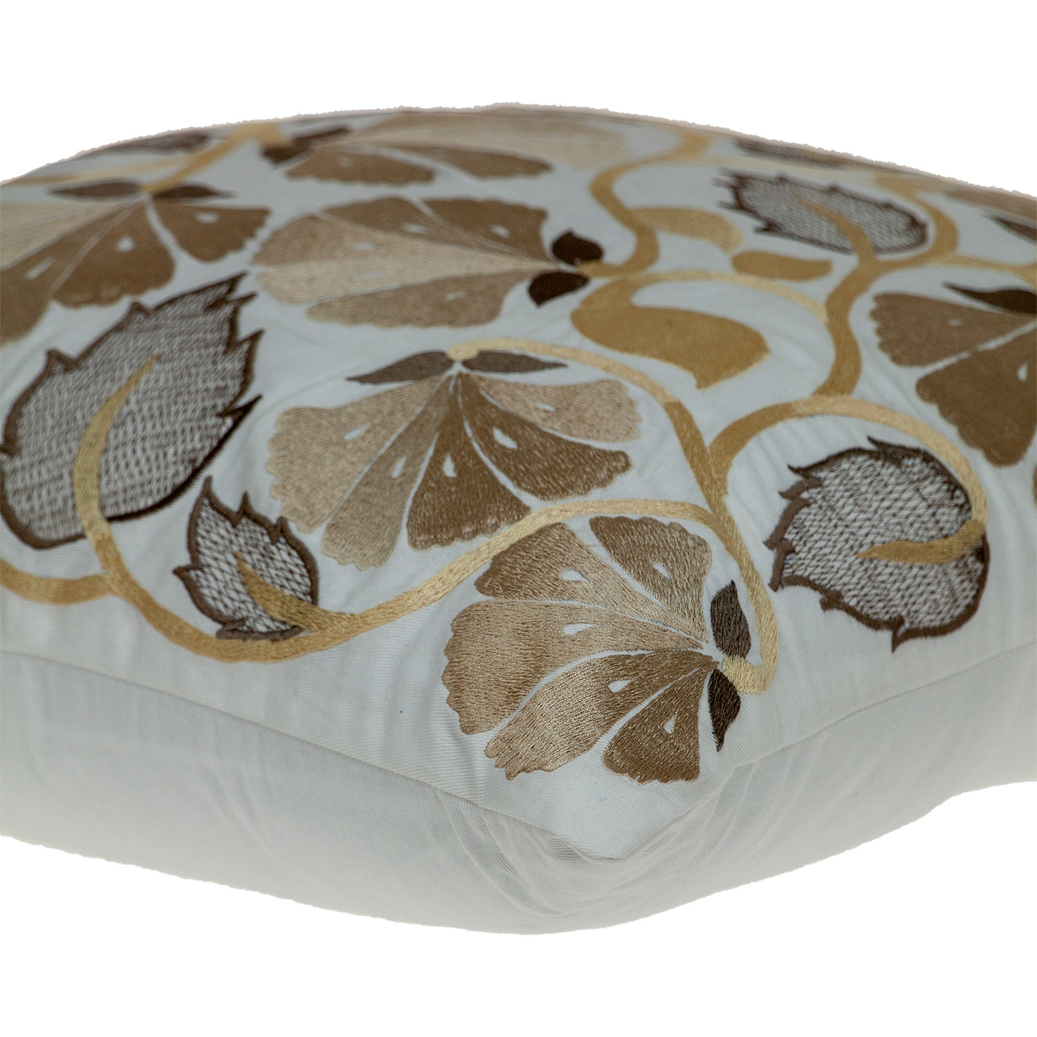 Parkland Collection Cassidy Accent White Pillow Cover With Poly Insert