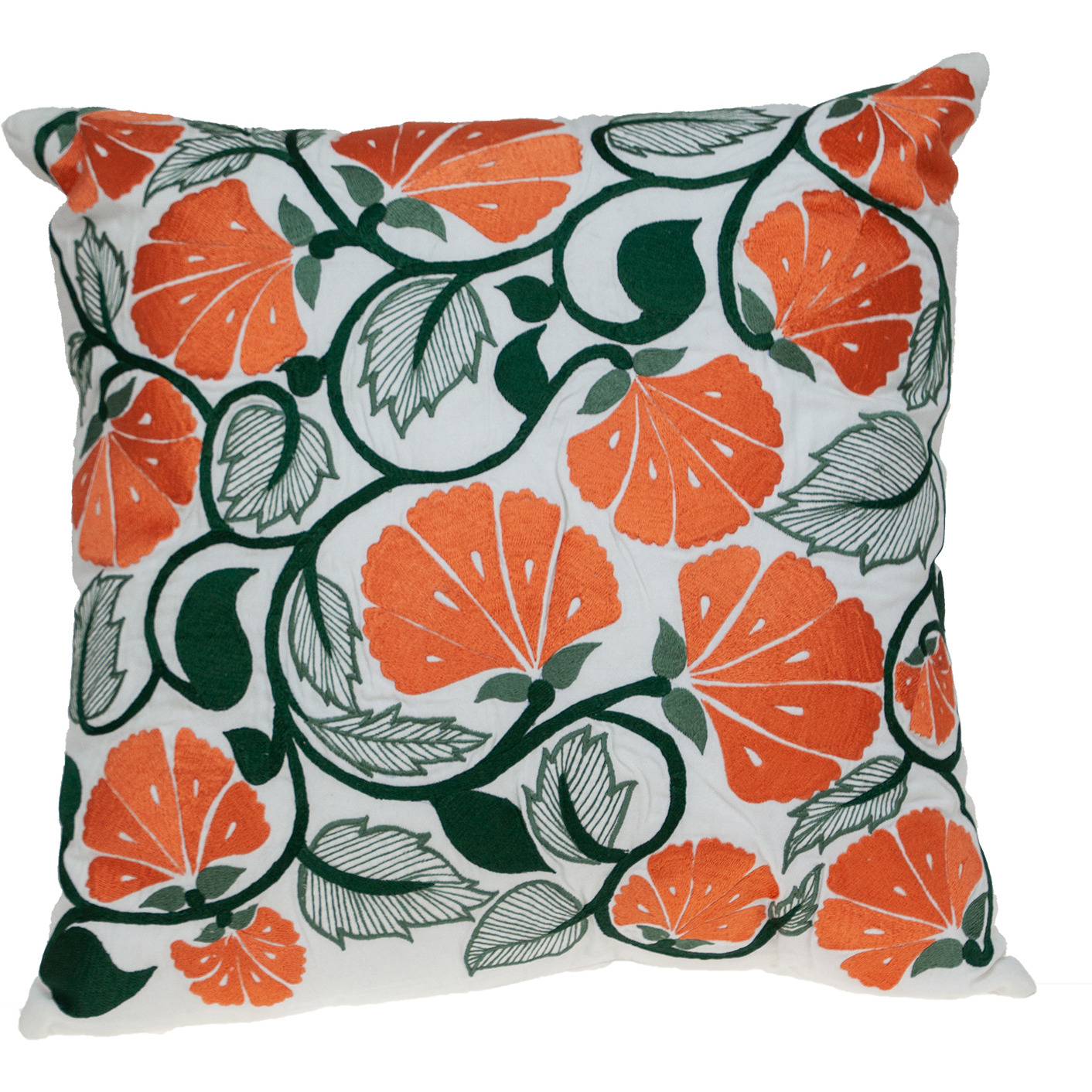 Parkland Collection Cassidy Accent White Pillow Cover With Poly Insert
