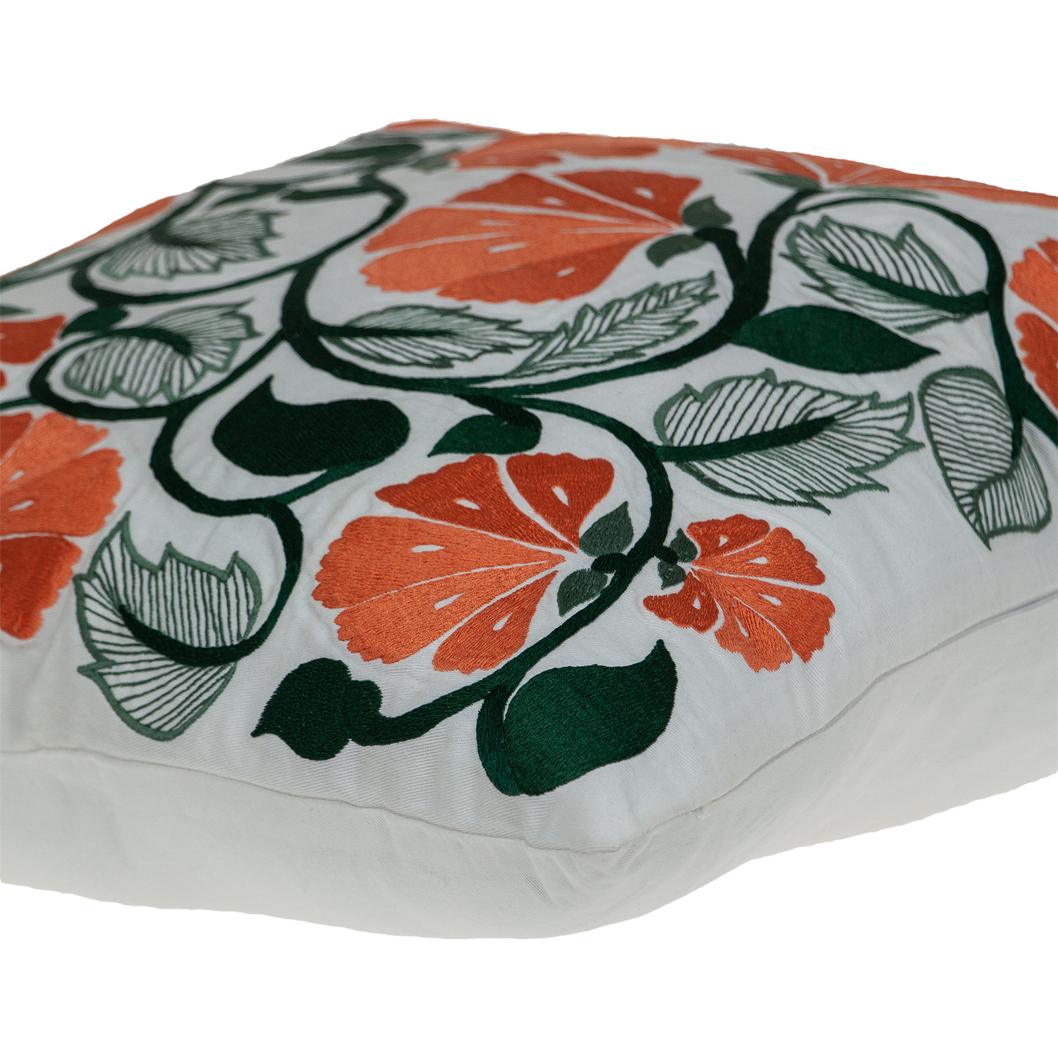 Parkland Collection Cassidy Accent White Pillow Cover With Poly Insert