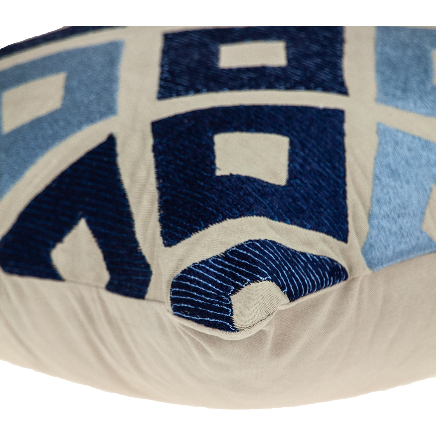 Parkland Collection Diyaa Transitional Beige Pillow Cover With Poly Insert