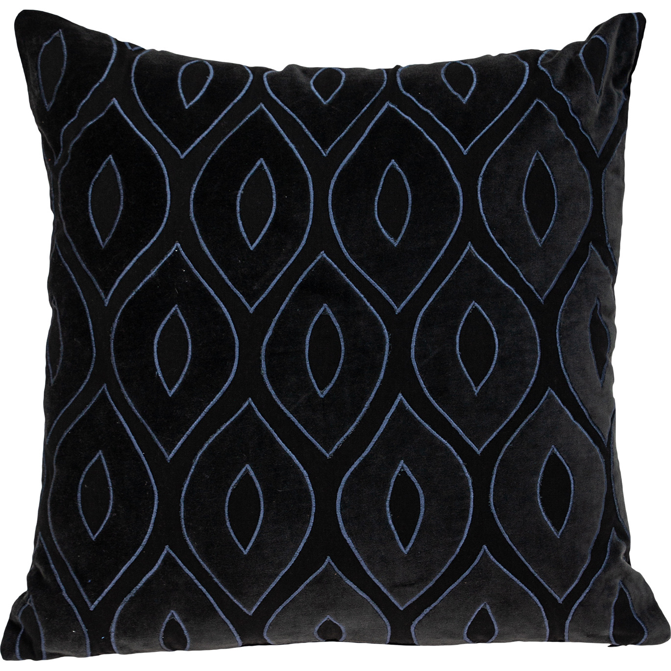 Parkland Collection Crimson Contemporary Charcoal Pillow Cover With Poly Insert