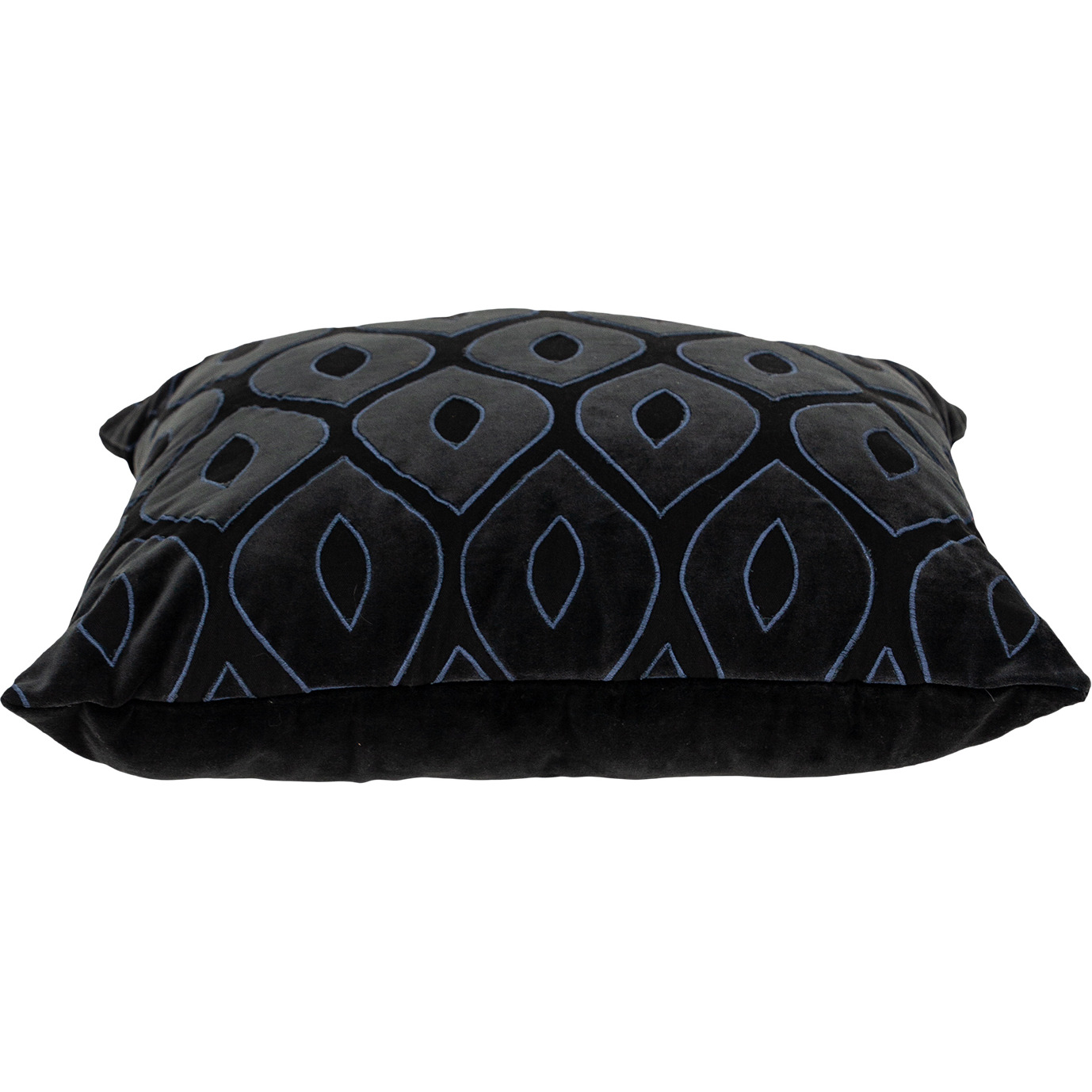 Parkland Collection Crimson Contemporary Charcoal Pillow Cover With Poly Insert