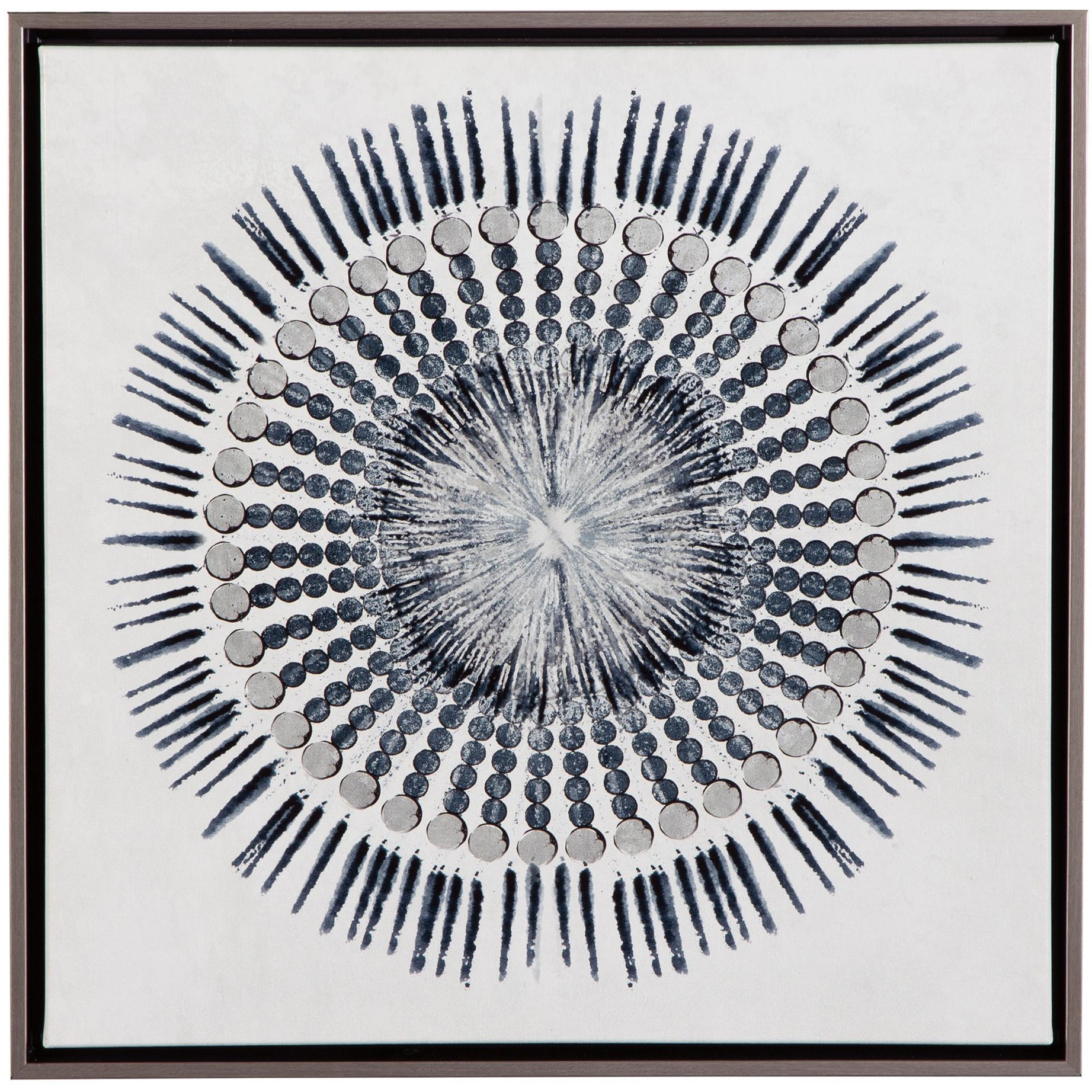 Gallery Canvas Wall Art with Circular Orientation, Set of 2, Blue and White