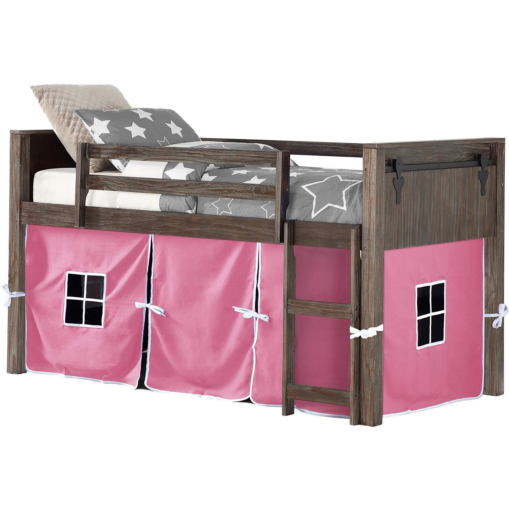 BARN DOOR LOW LOFT BRUSHED SHADOW W/PINK TENT KIT