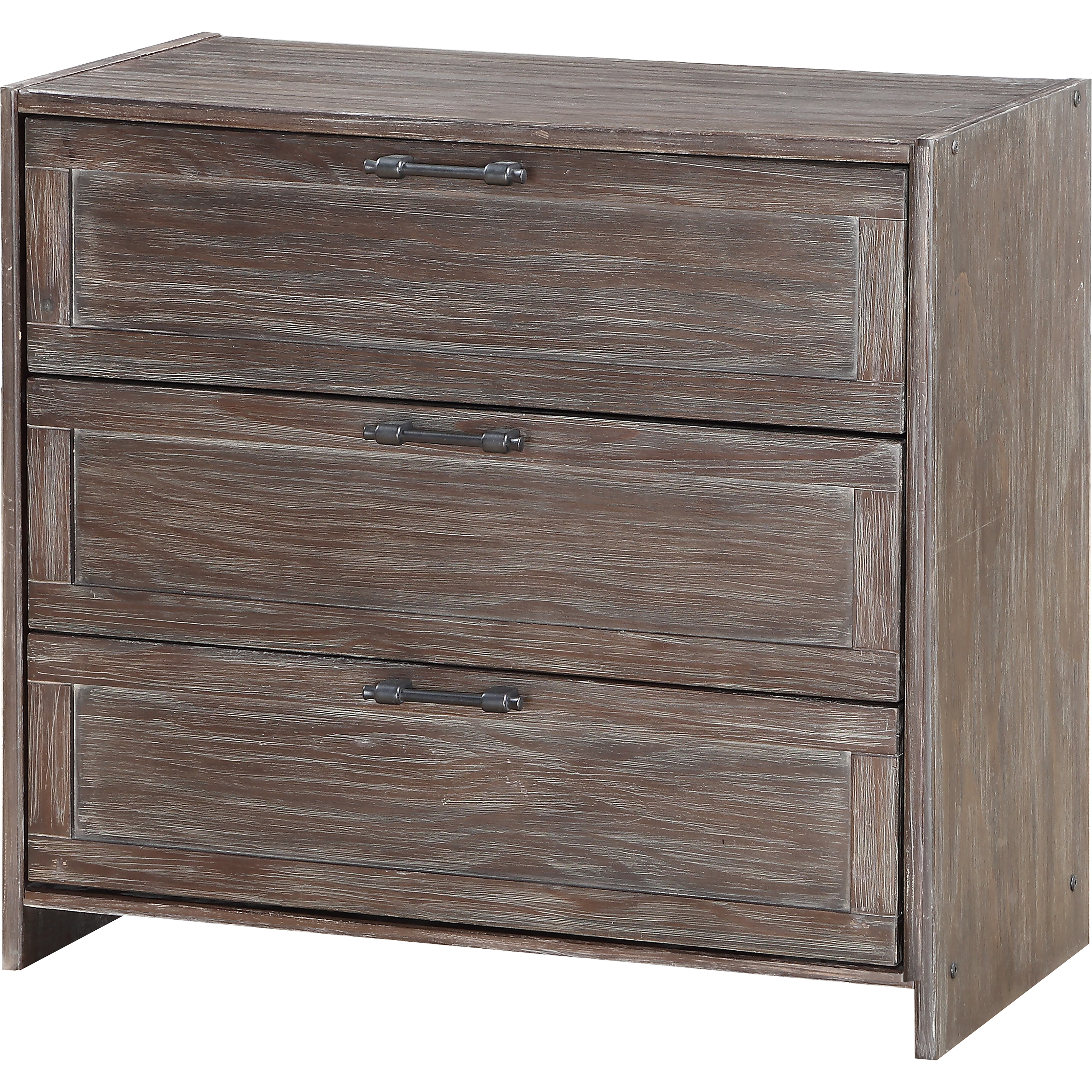 LOW LOFT 3 DRAWER CHEST BRUSHED SHADOW