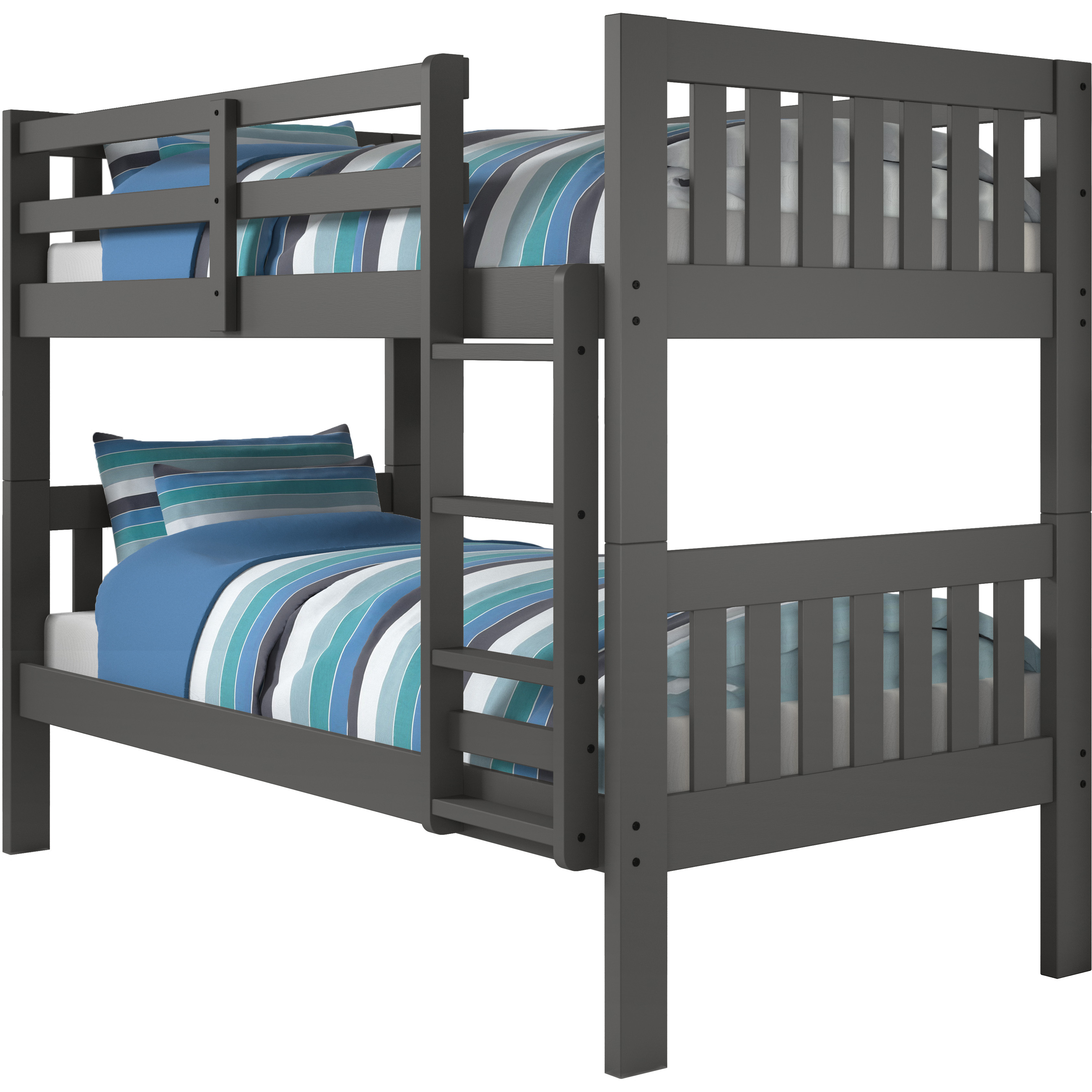 TWIN/TWIN MISSION BUNKBED DARK GREY