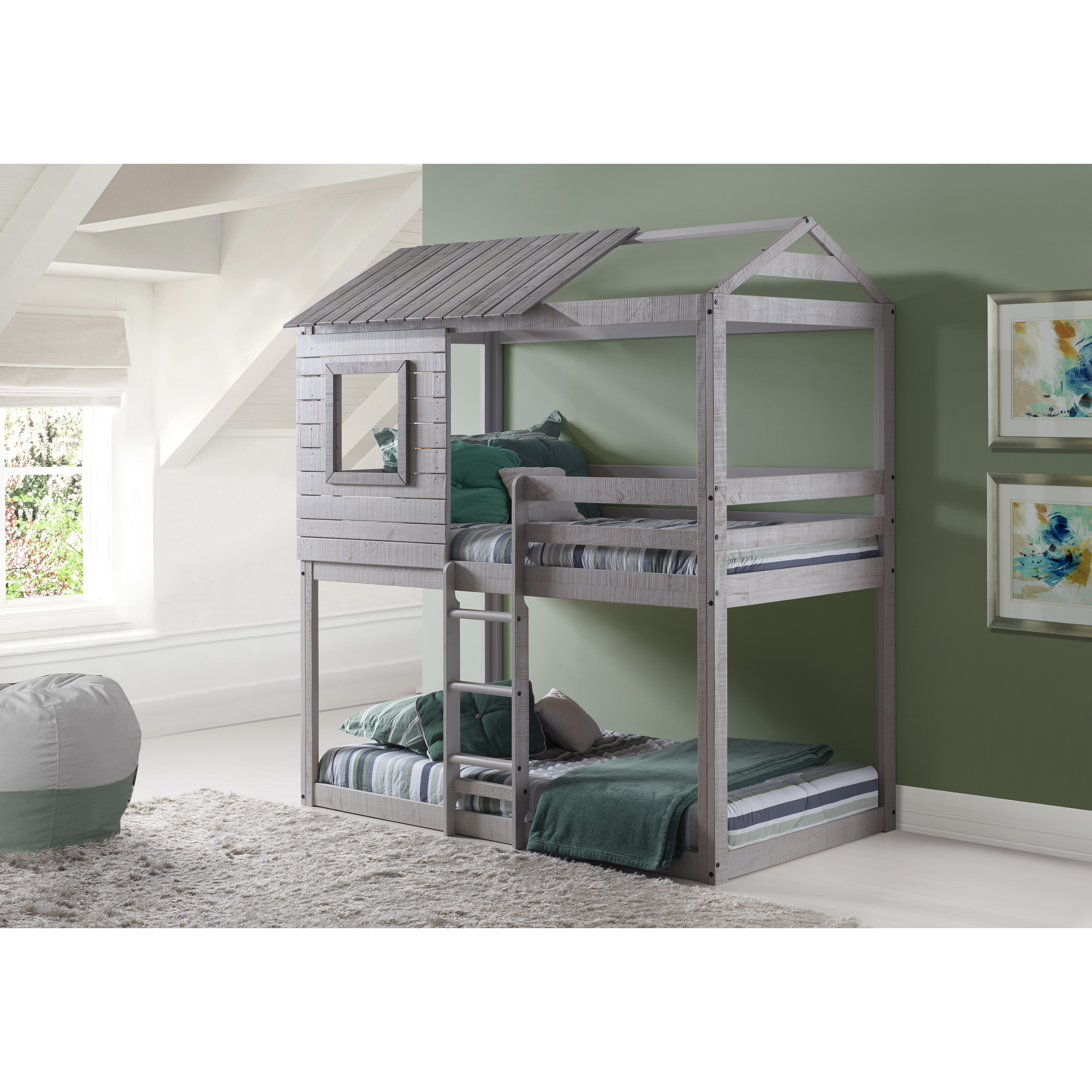 DEER BLIND BUNK RUSTIC LIGHT GREY