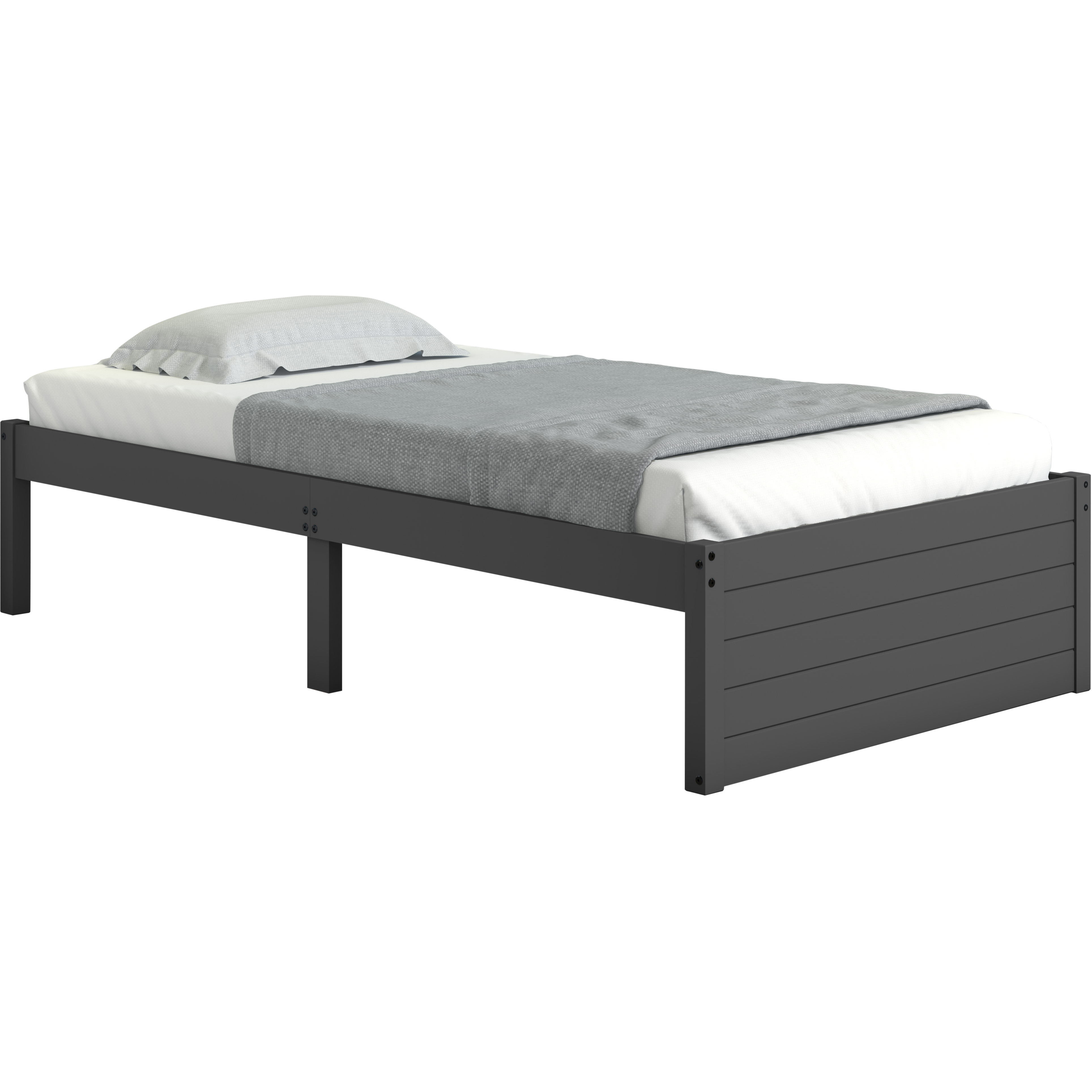 TWIN BED DARK GREY