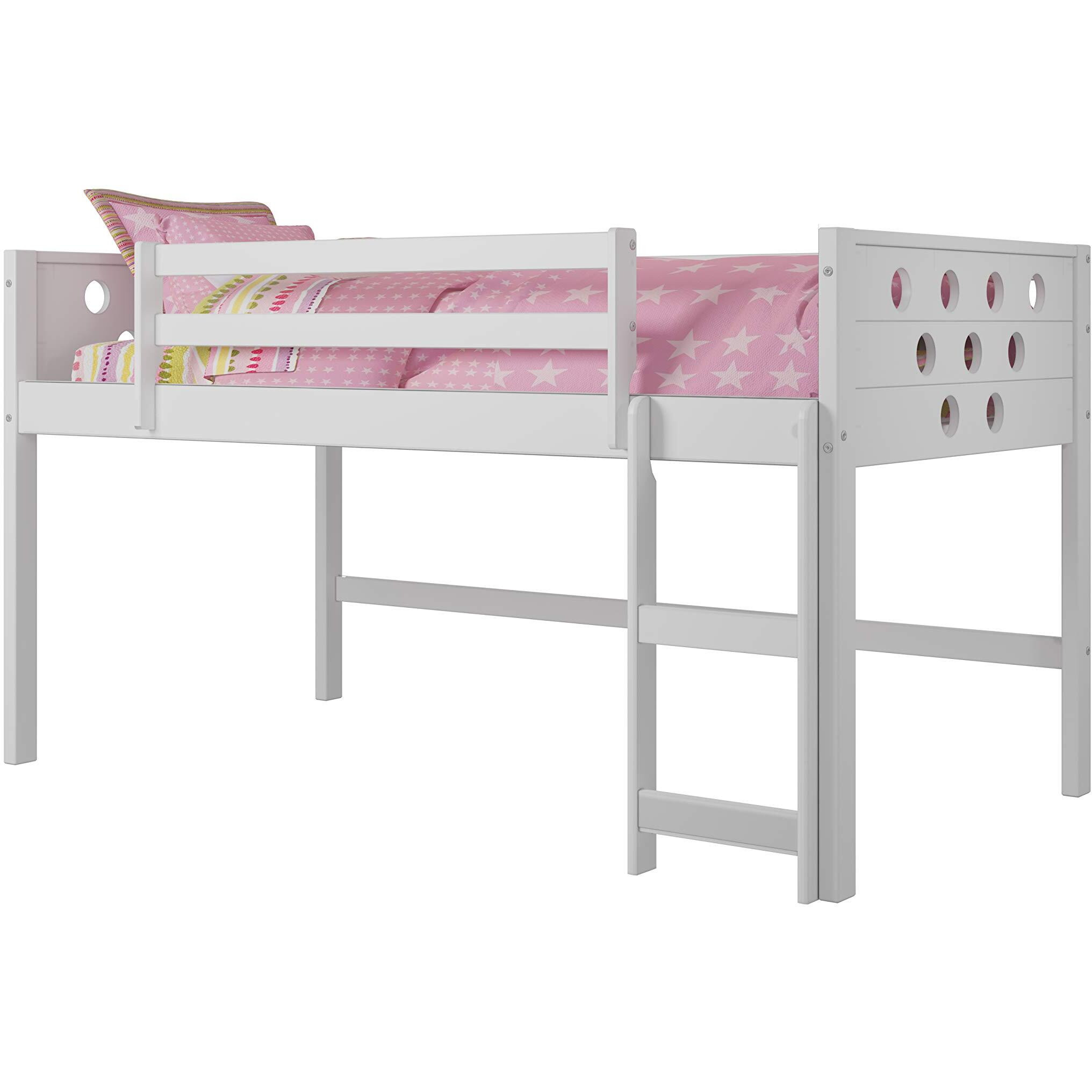 CIRCLES LOW LOFT HDBD/FTBD/RAILS/SLATS WHITE