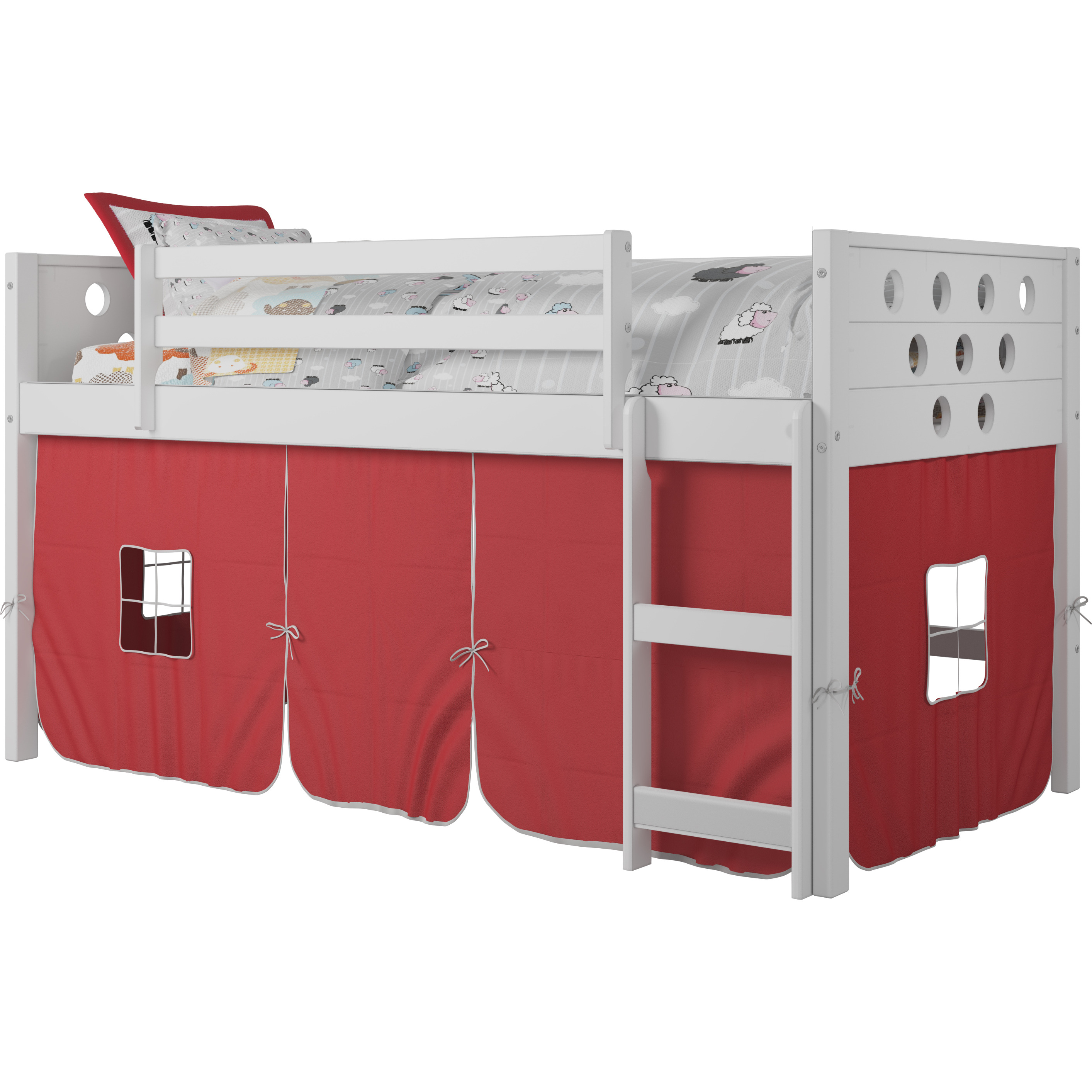 CIRCLES LOW LOFT WHITE W/RED TENT KIT