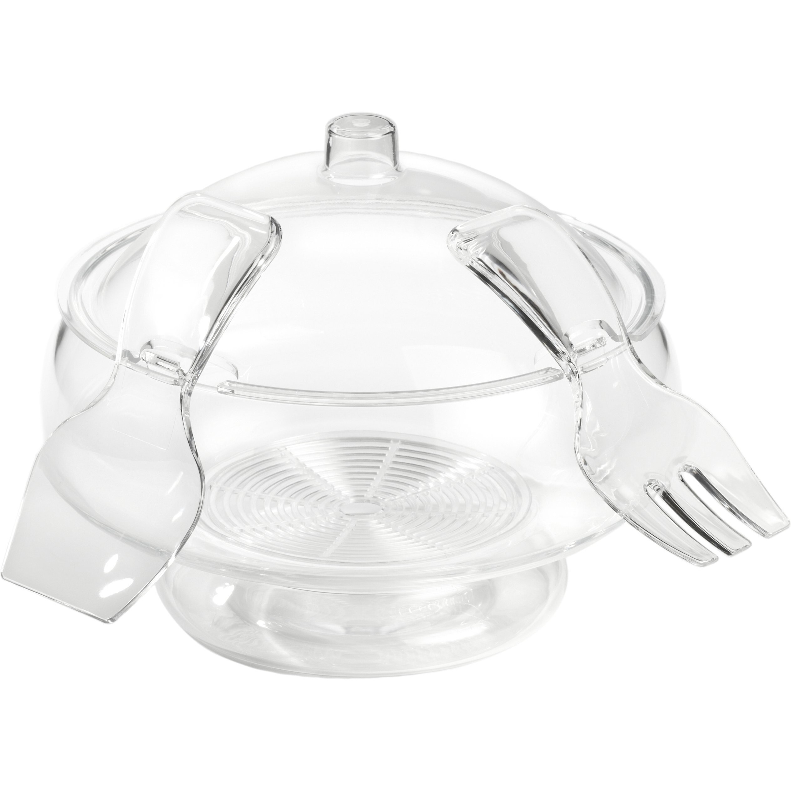 PRODYNE AB3D SALAD ON ICE ACRYLIC WITH DOME LID CRYSTAL CLEAR