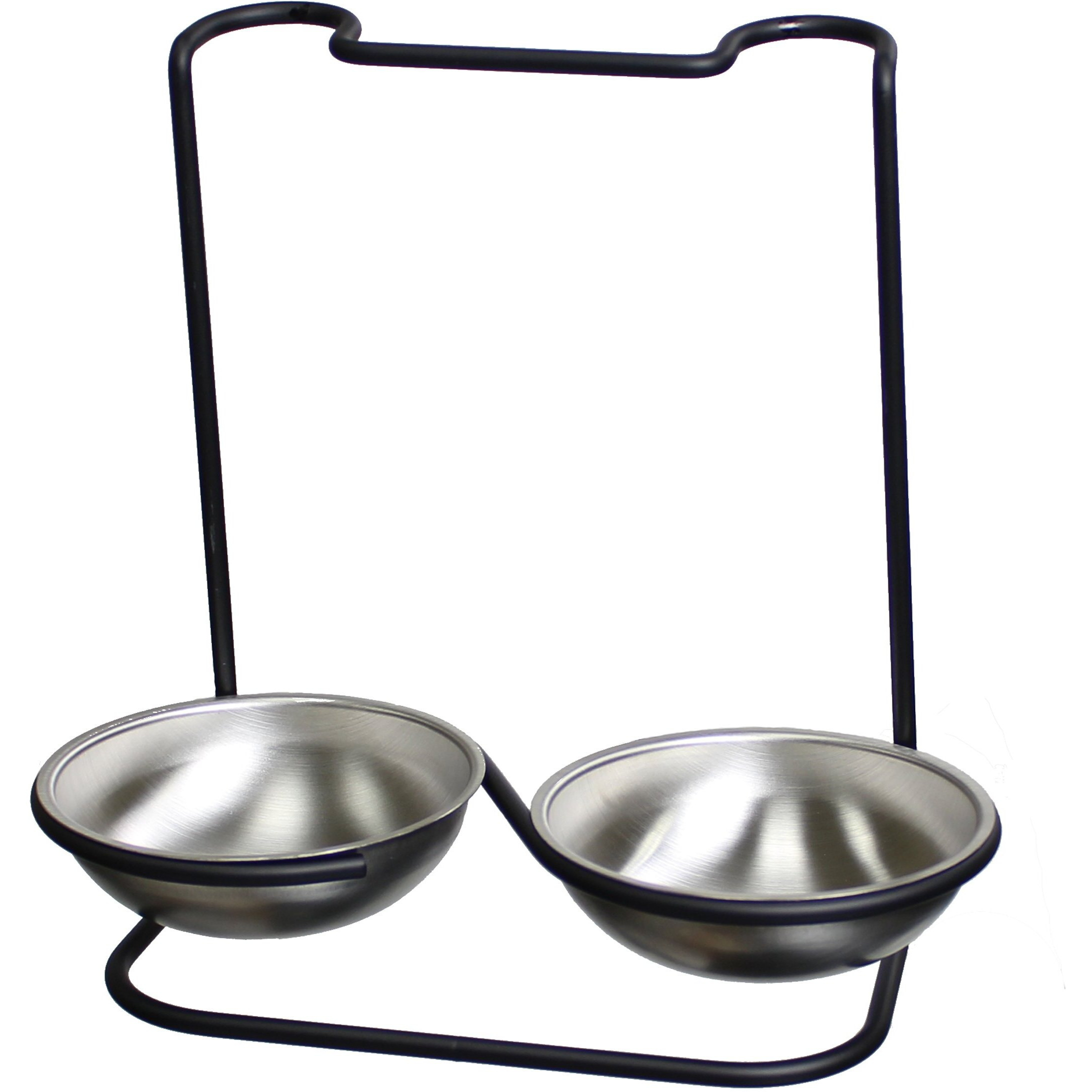 PRODYNE M955 METALLA STAINLESS STEEL DOUBLE SPOON REST