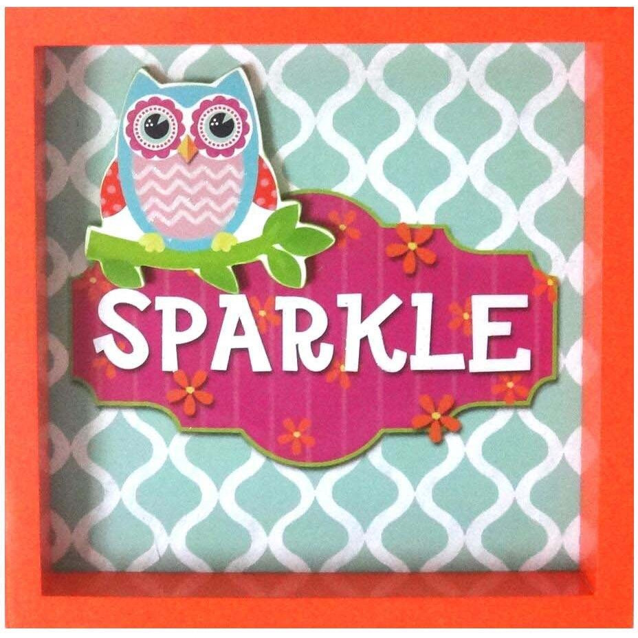 MDF SHADOW BOX-OWL