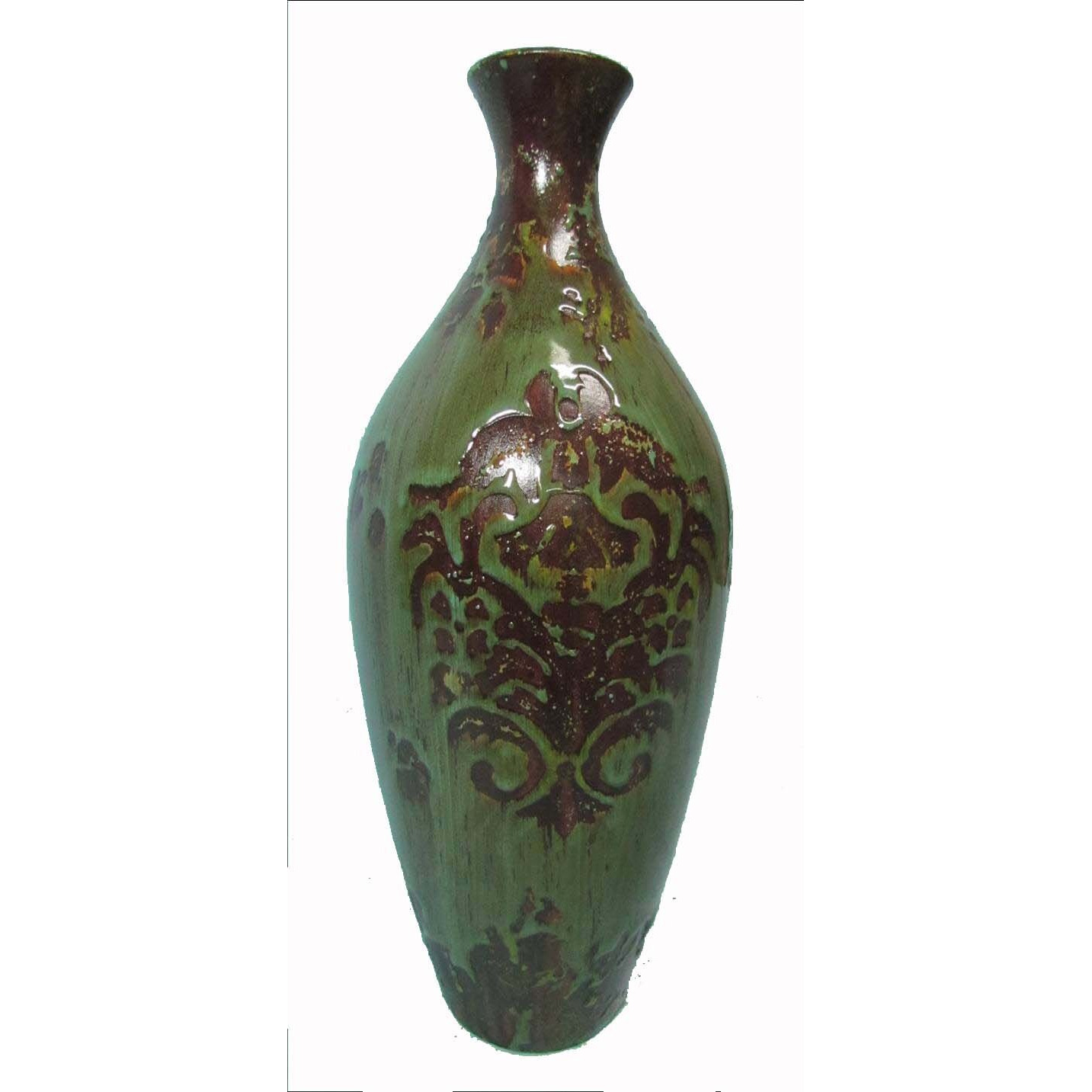 CERAMIC VASE-GREEN