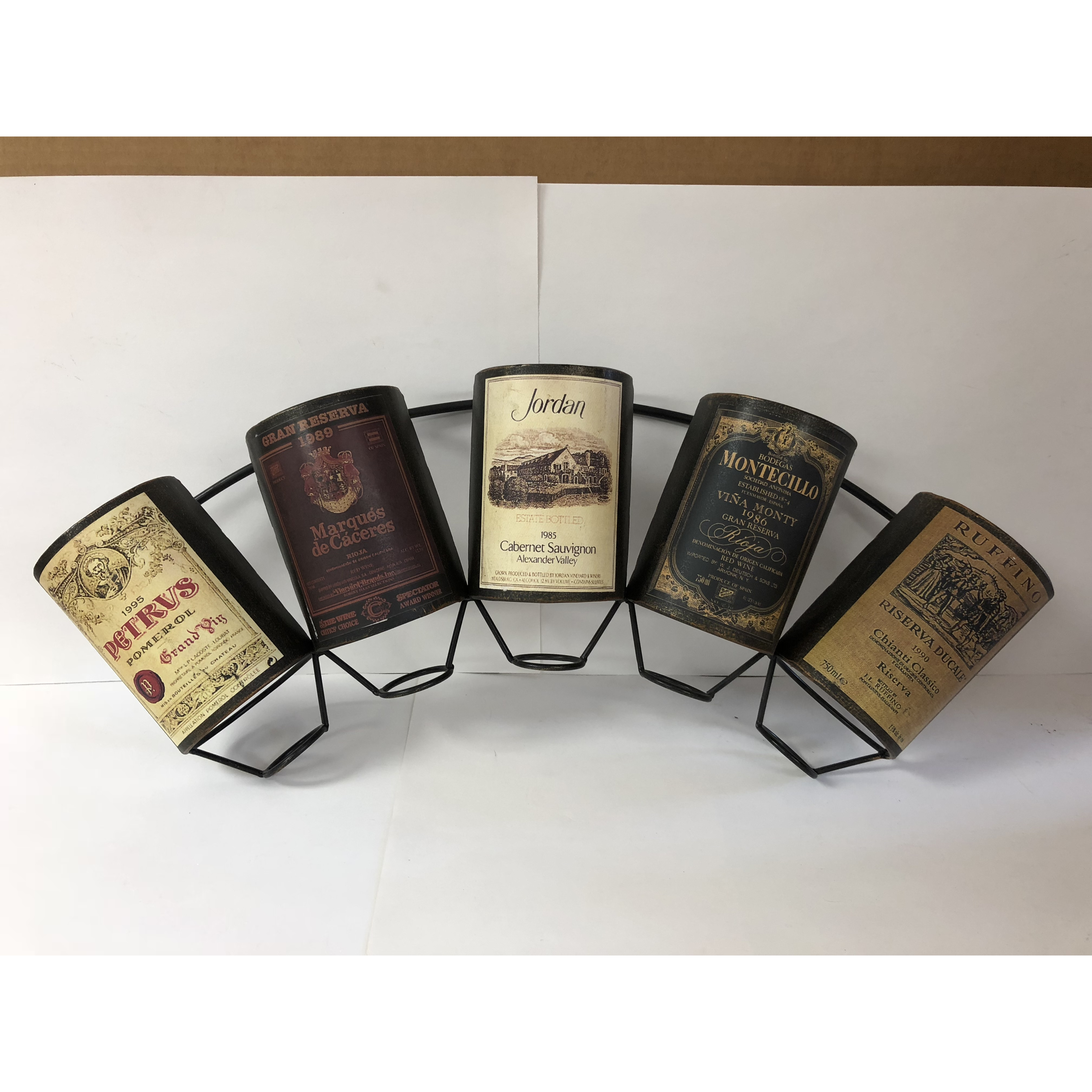 METAL WINE HOLDER-WALL RACKx5