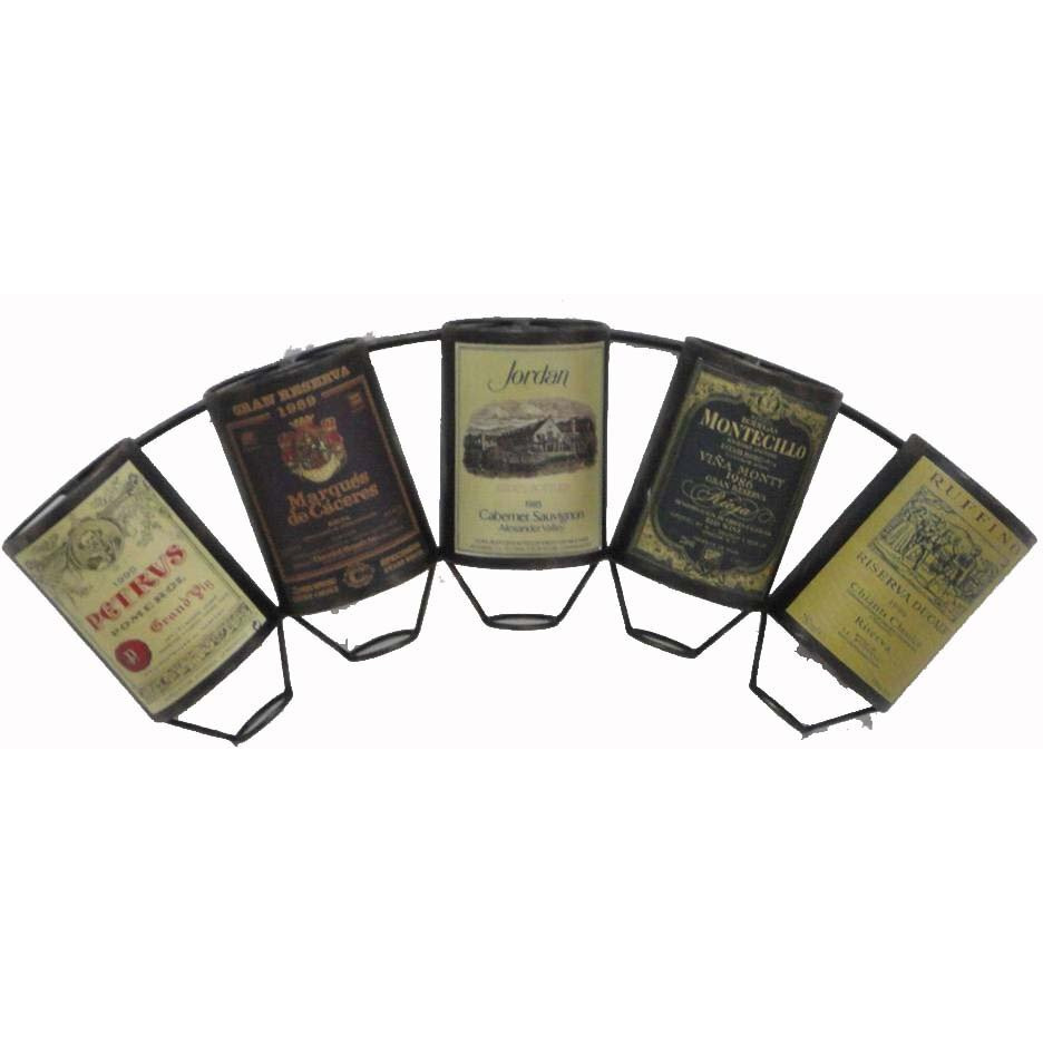 METAL WINE HOLDER-WALL RACKx5