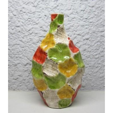 CERAMIC VASE-MULTICOLOR