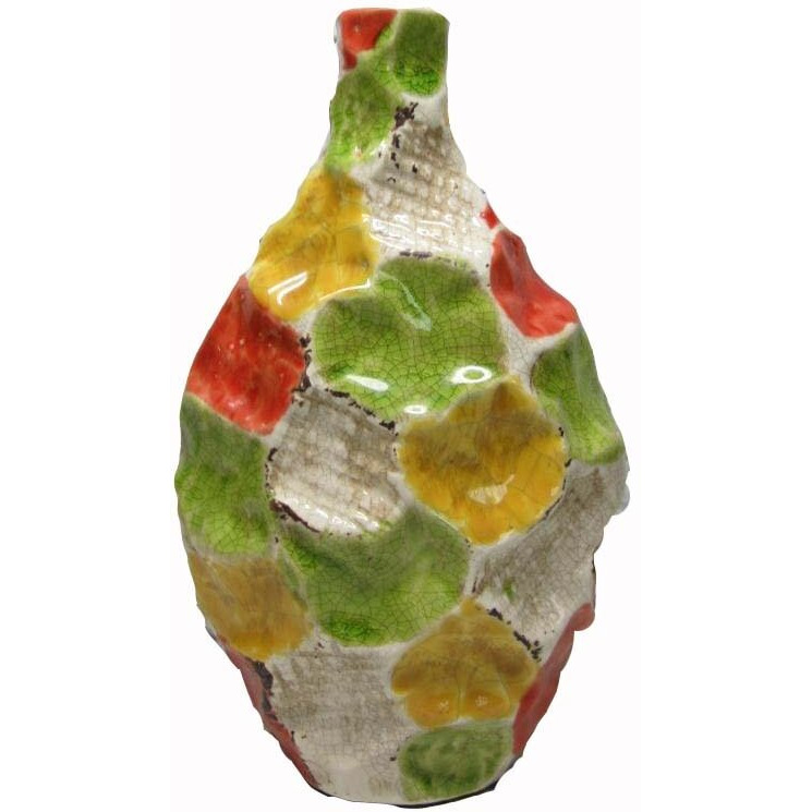 CERAMIC VASE-MULTICOLOR