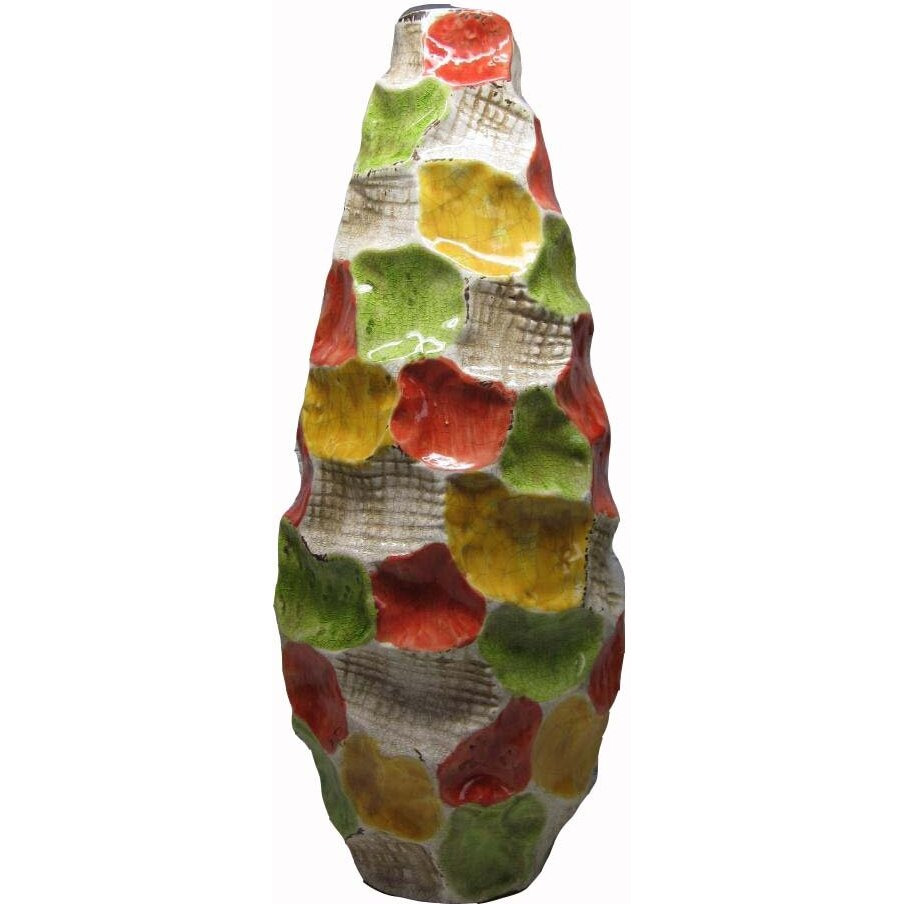 CERAMIC VASE-MULTICOLOR