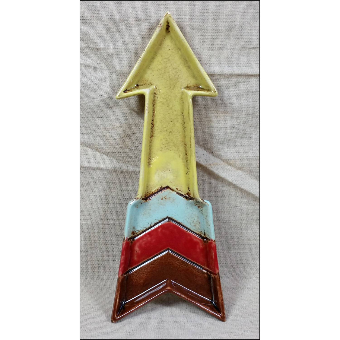CERAMIC PLATE 11" ARROW
