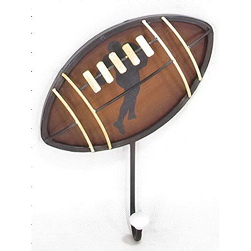 MTL WALL HOOKS-FOOTBALL