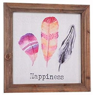 WD FRAMED ART-16X16"-HAPPINESS