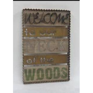 MDF/METAL DECOR-WELCOME...