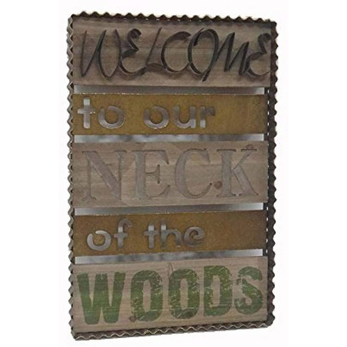MDF/METAL DECOR-WELCOME...