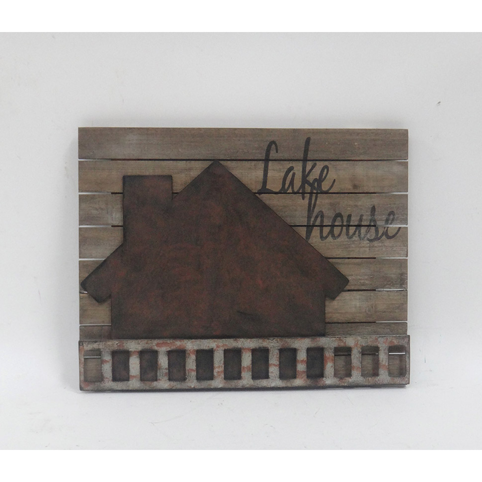 MDF/METAL WALL DECOR-LAKE HOUS