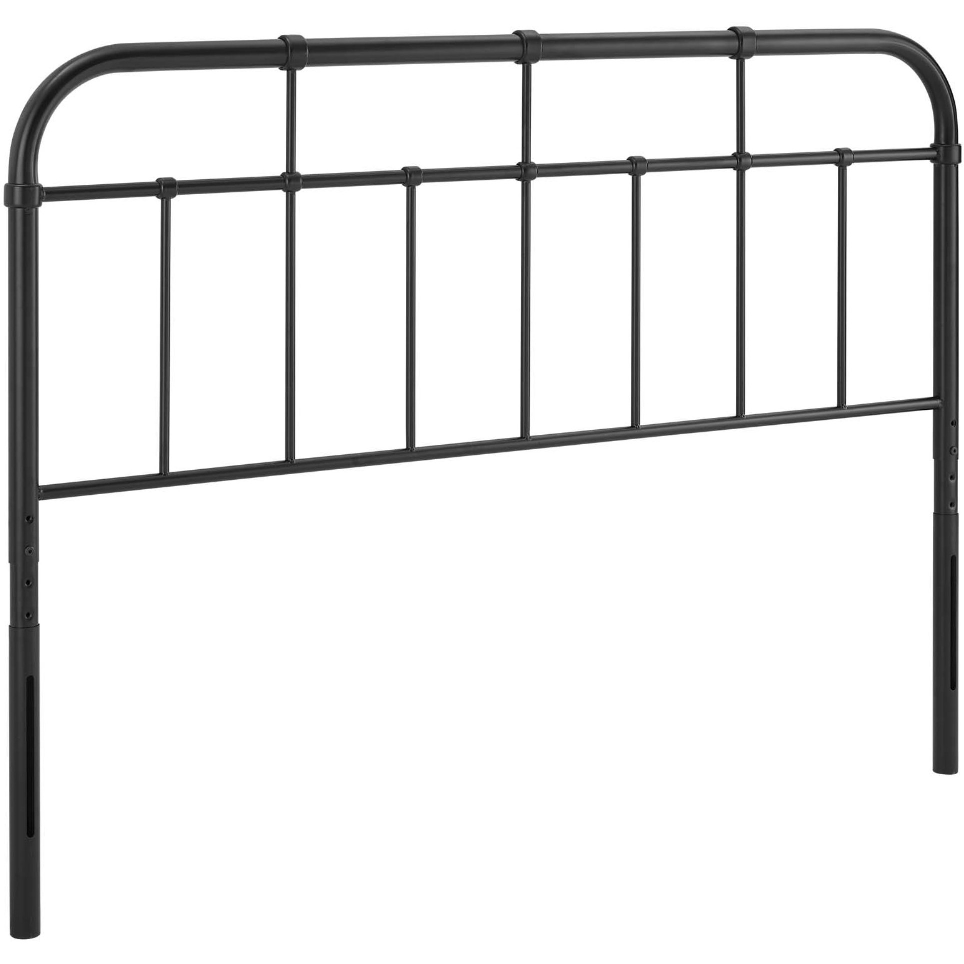 Alessia King Metal Headboard - Black