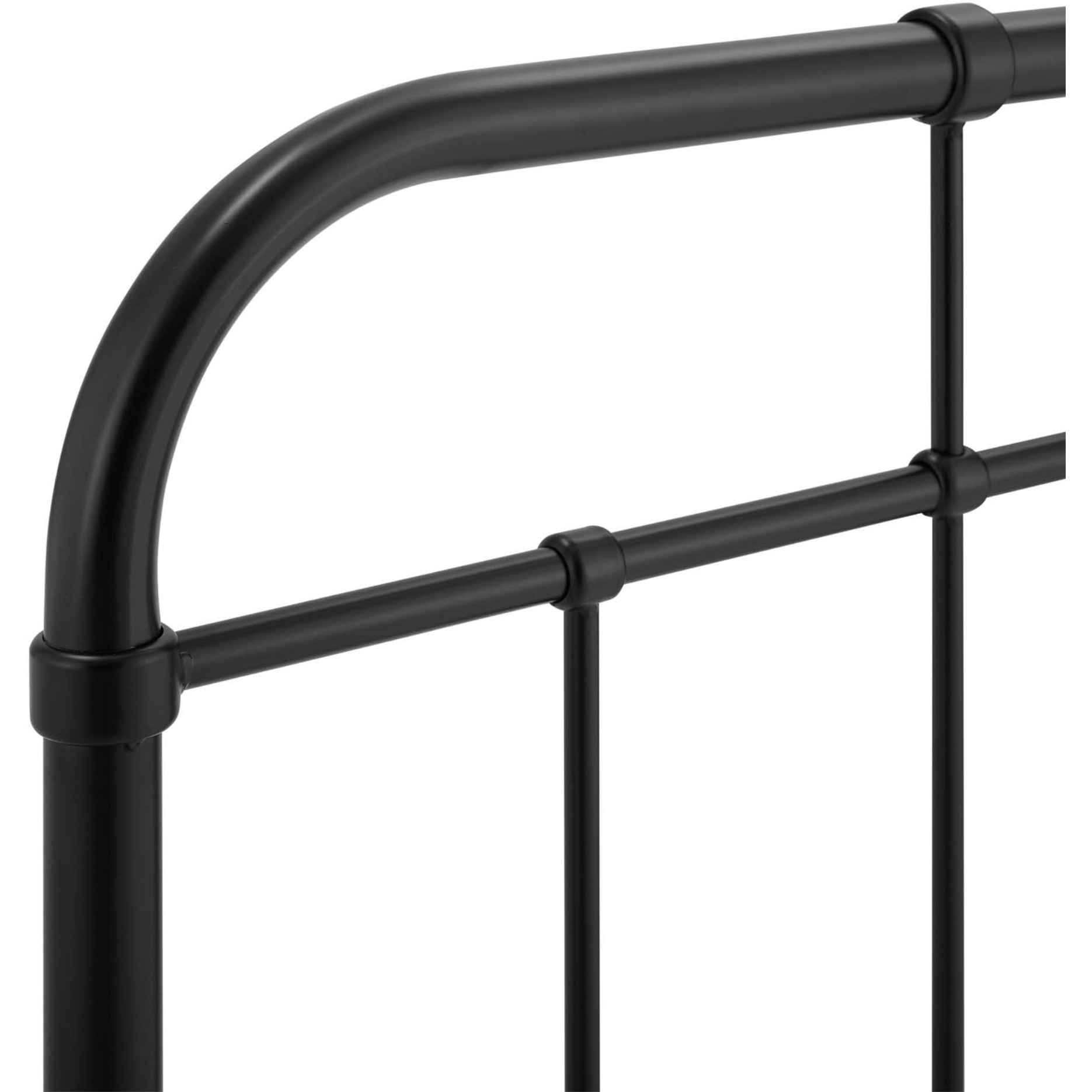 Alessia King Metal Headboard - Black