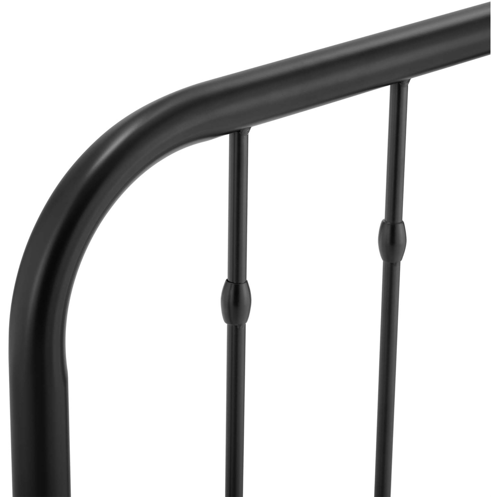 Lennon Queen Metal Headboard - Black