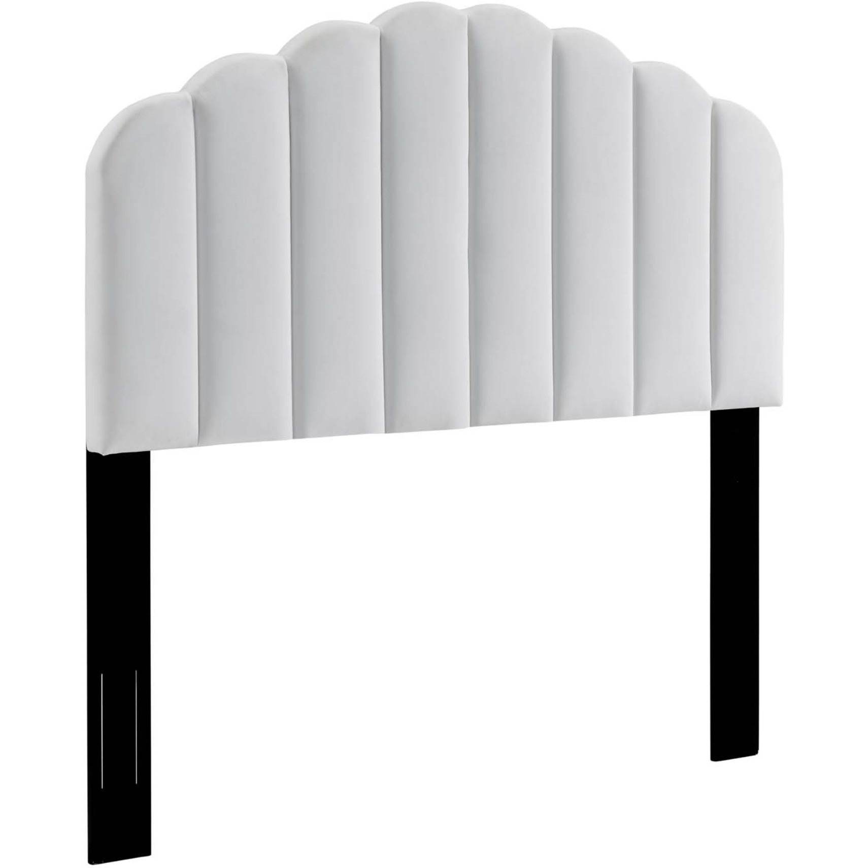 Veronique Twin Performance Velvet Headboard - White