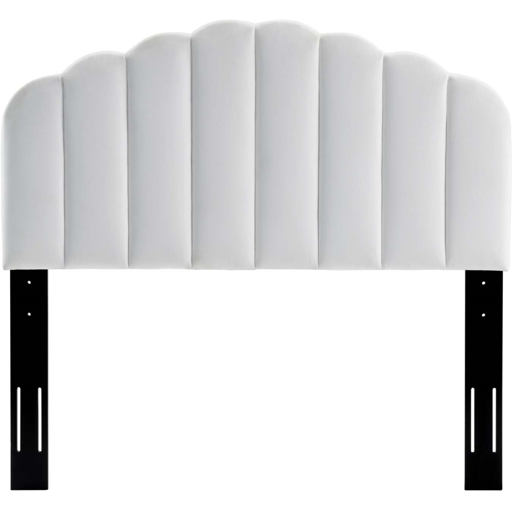 Veronique Twin Performance Velvet Headboard - White