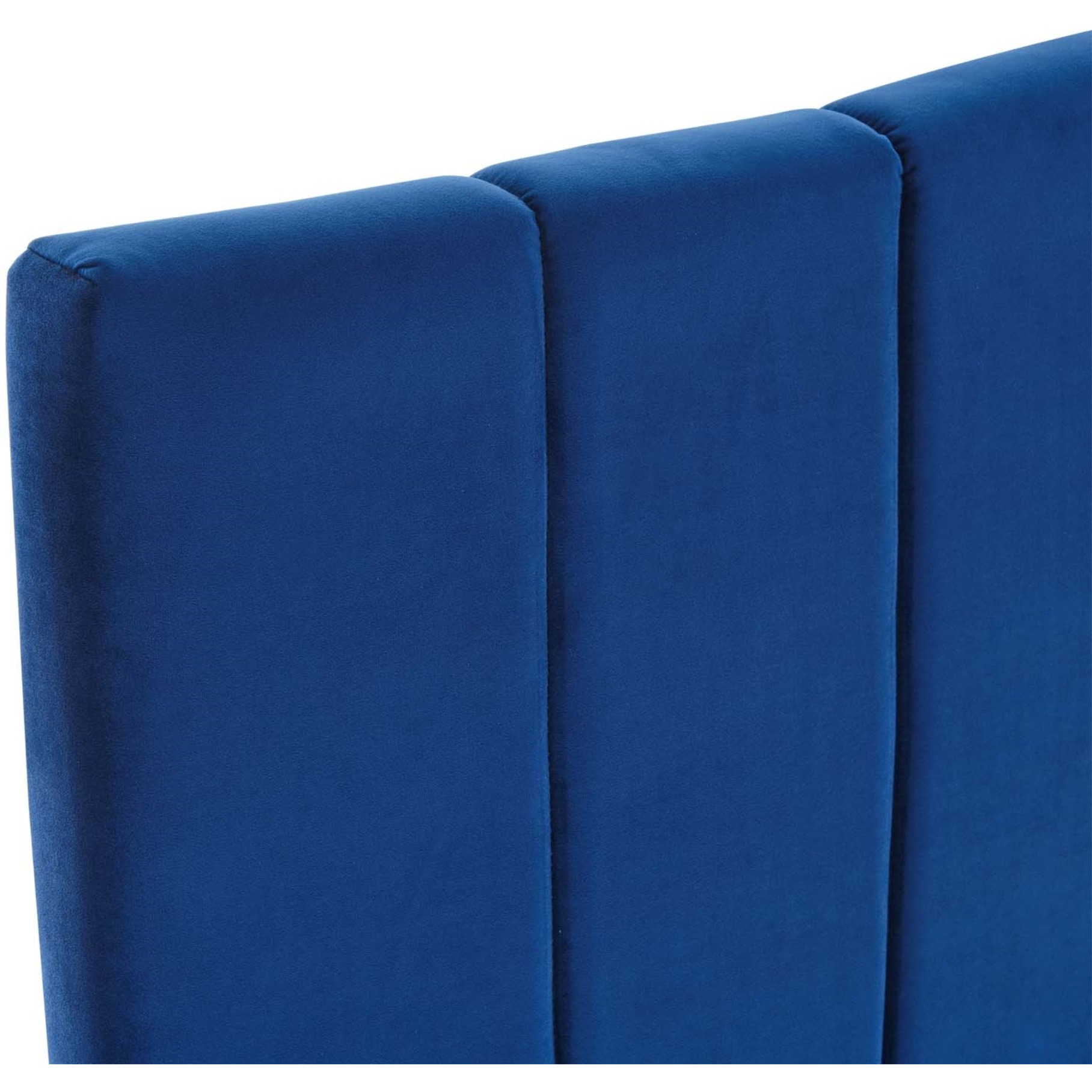 Camilla Channel Tufted King/California King Performance Velvet Headboard - Navy