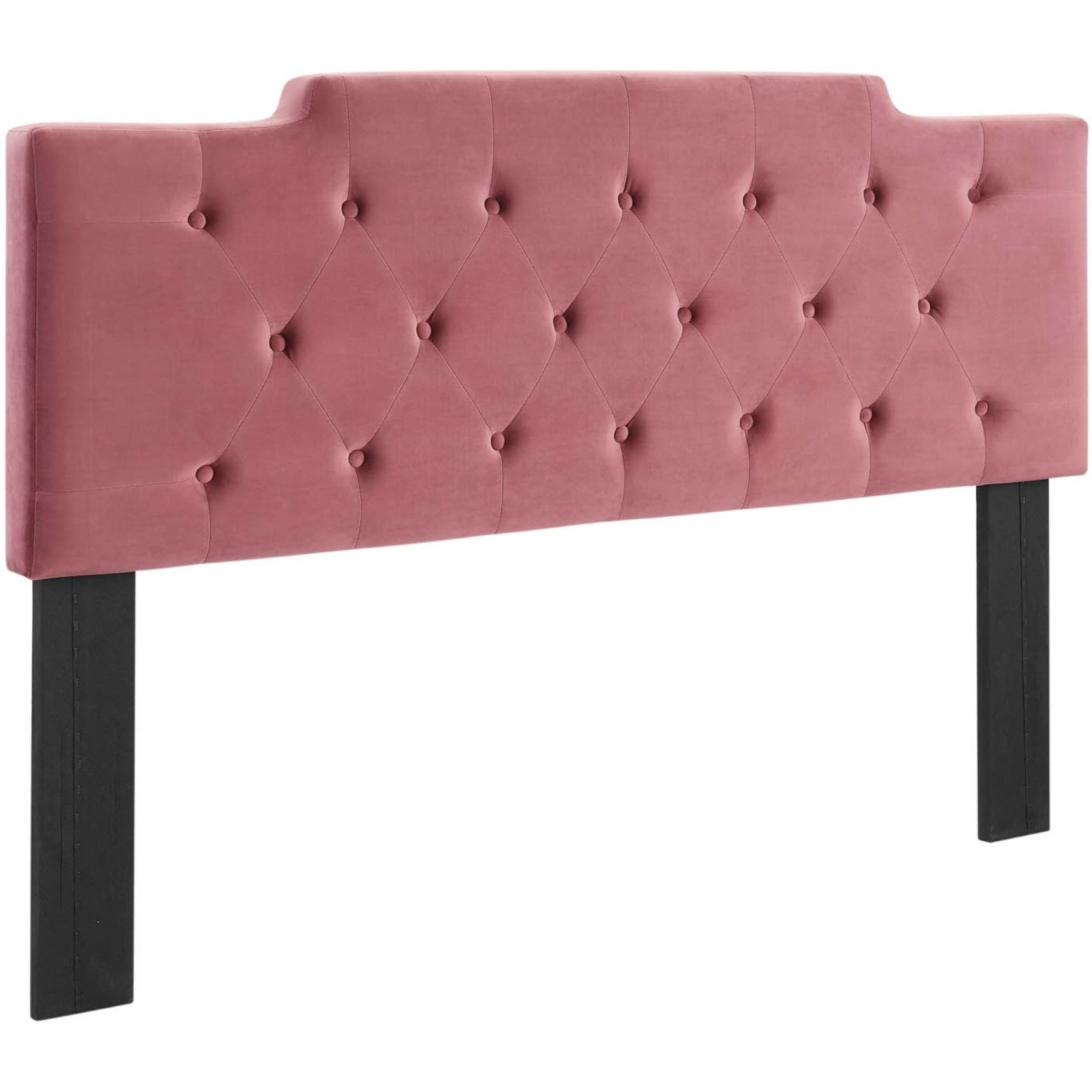 Juliet Tufted King/California King Performance Velvet Headboard - Dusty Rose
